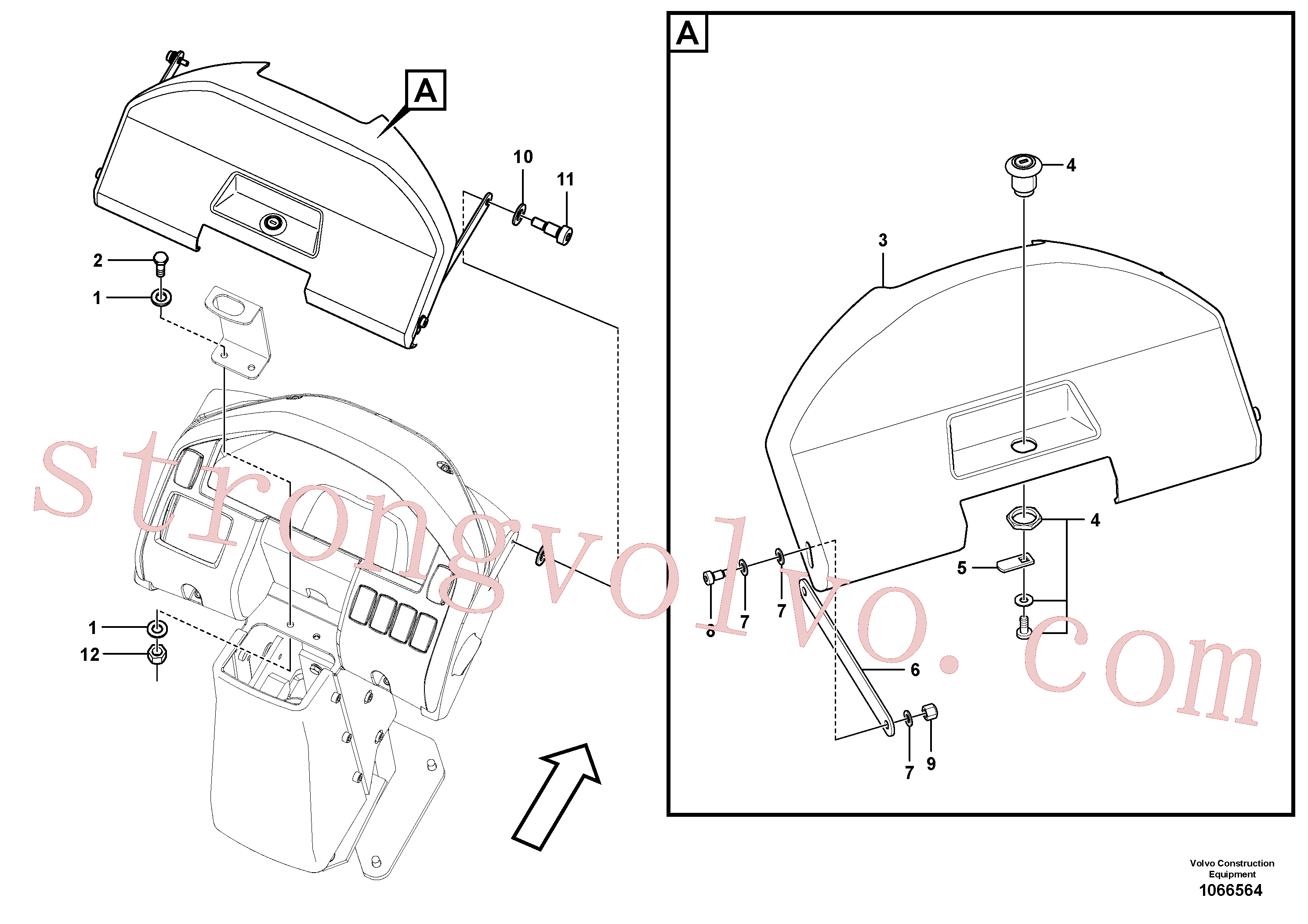 Volvo VOE15159306 Placa trava Volvo Acessórios para escavadeira