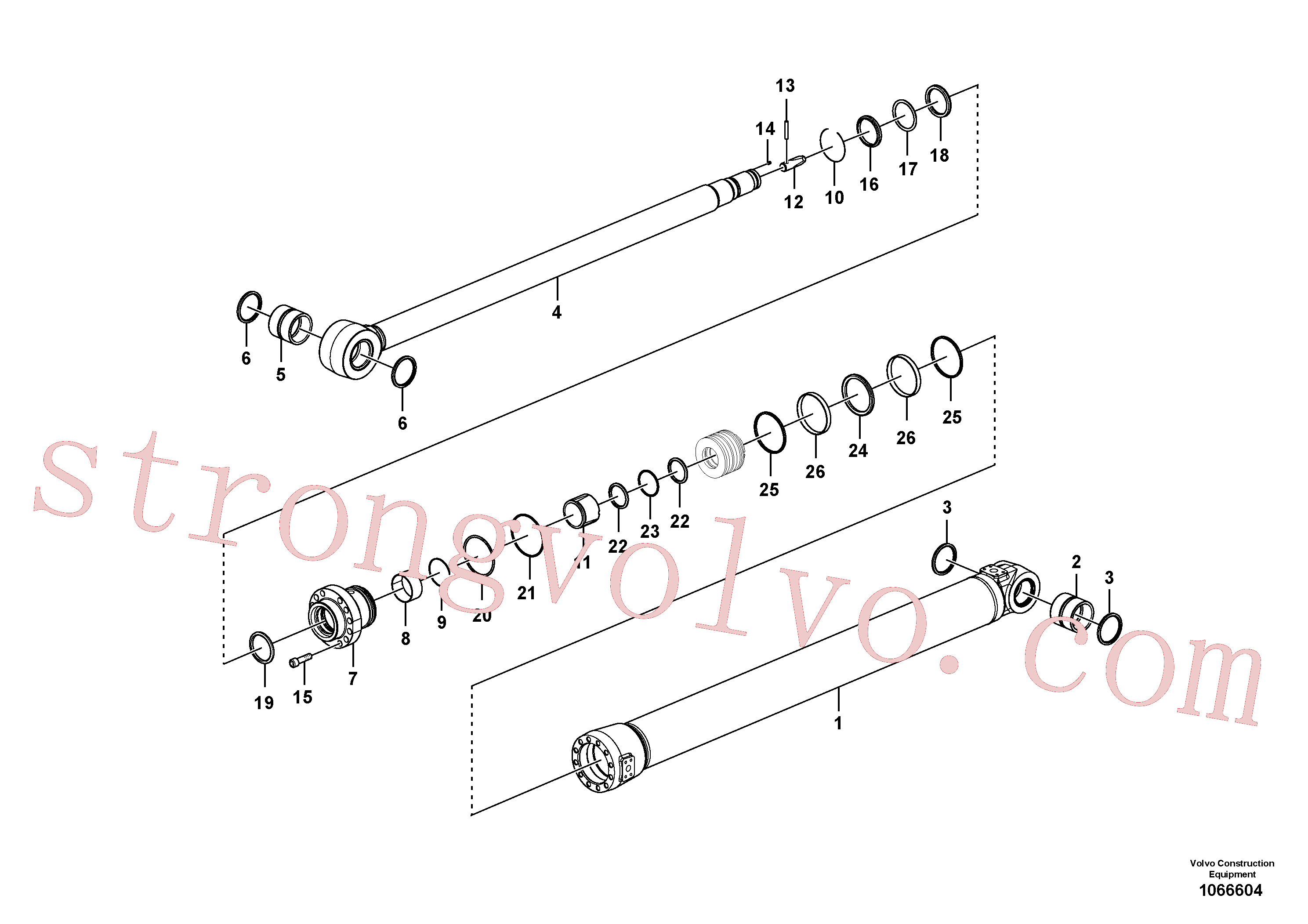 Atacado VOE14595218 Pino Volvo escavadeira