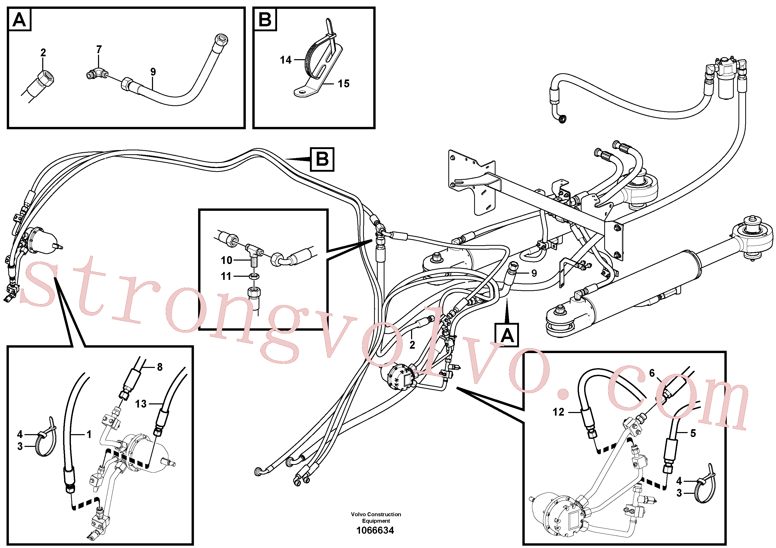 VOE937235 Volvo Accionamento de ventilador(1066634 Montagem)