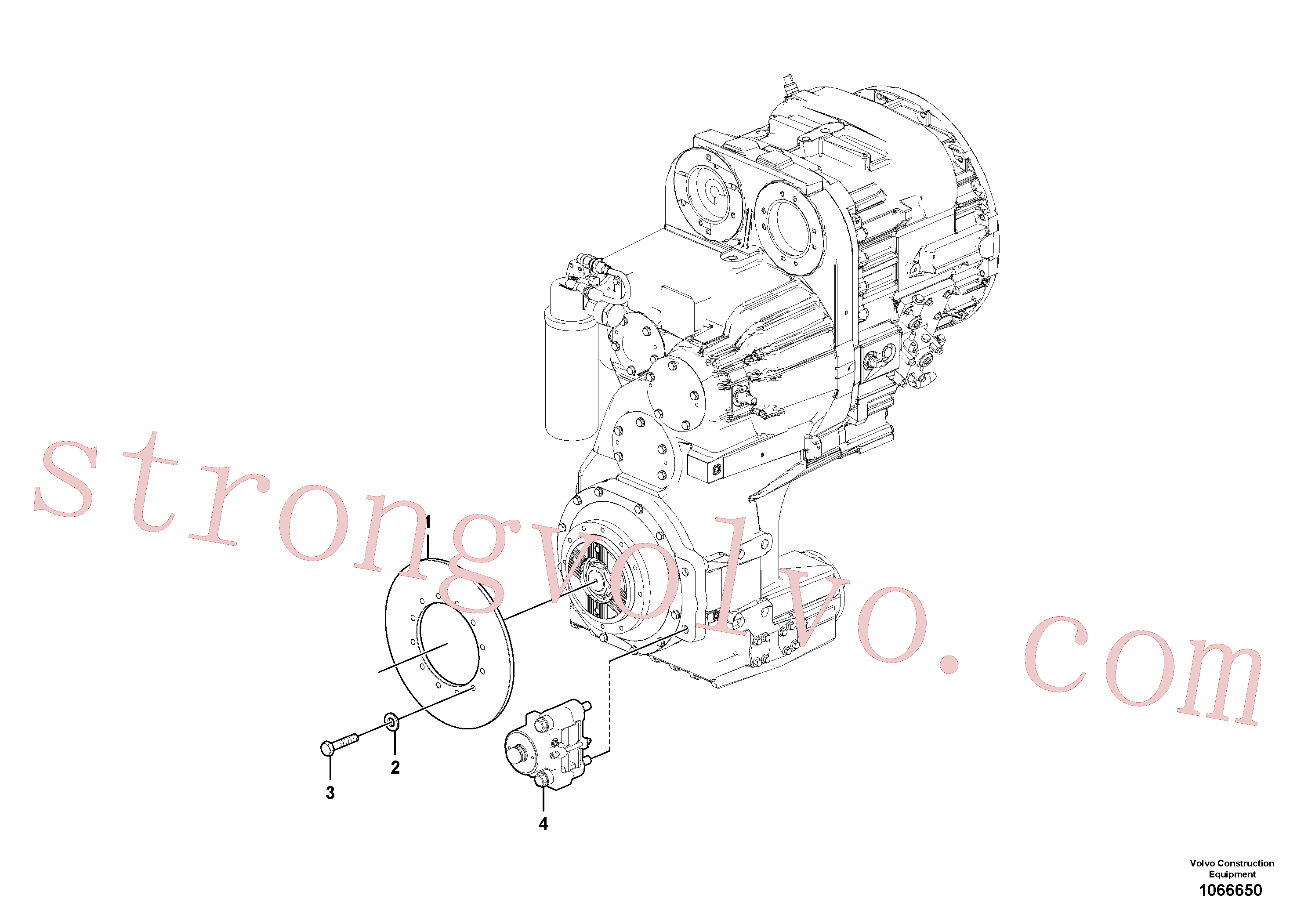 VOE993029 Parafuso sextavado Volvo escavadeira