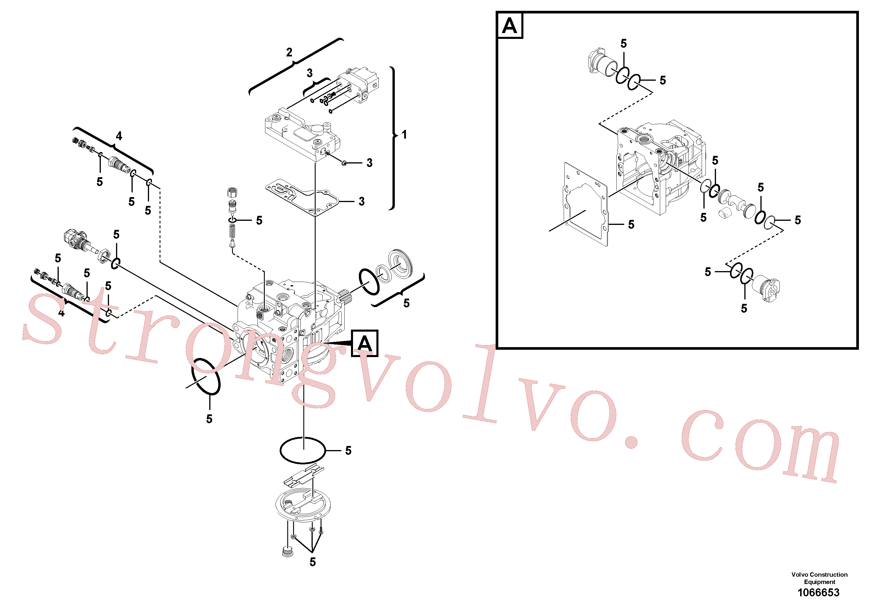 RM58921495 Volvo Bomba hidráulica(1066653 Montagem)