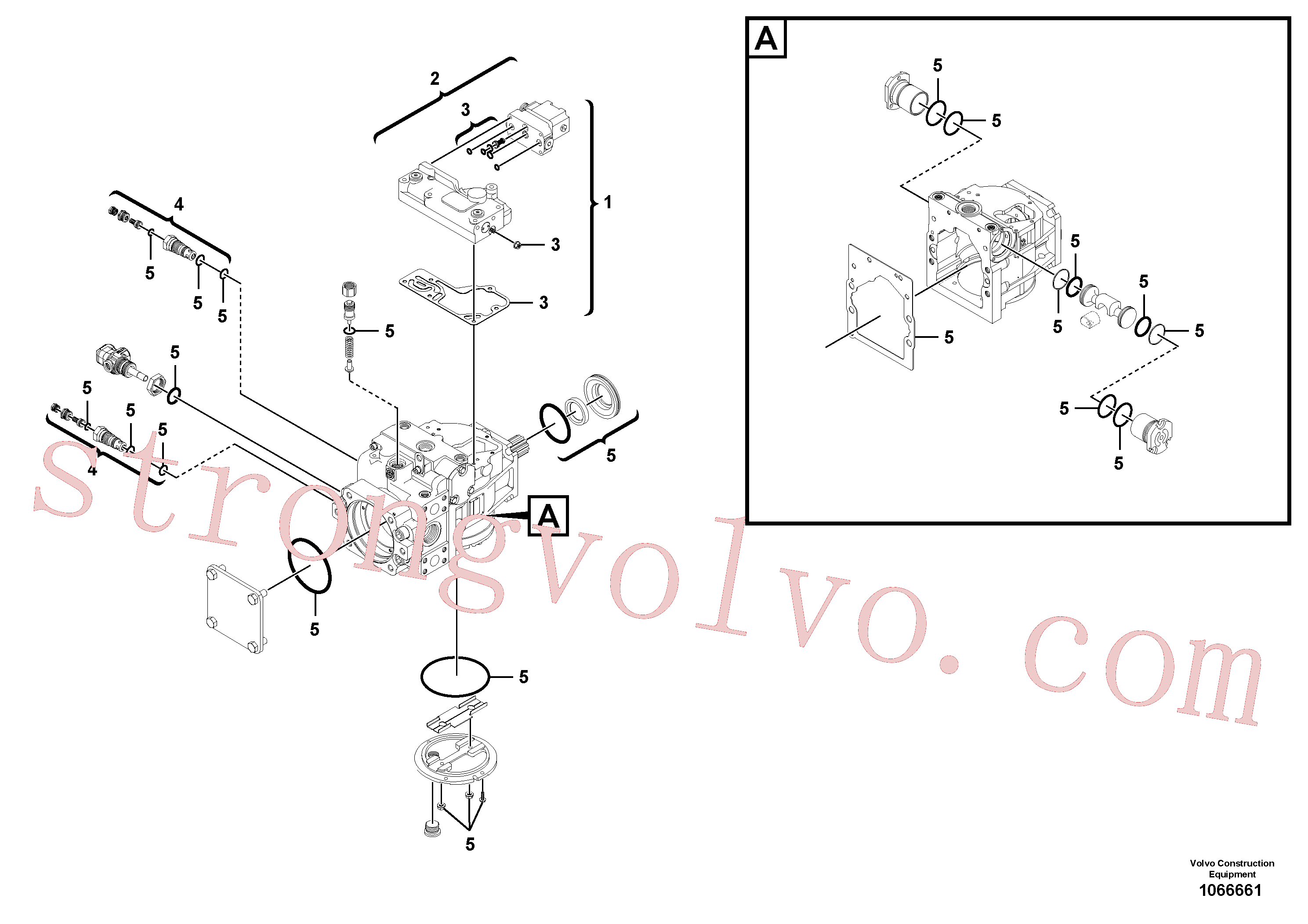 RM58921495 Volvo Bomba hidráulica(1066661 Montagem)