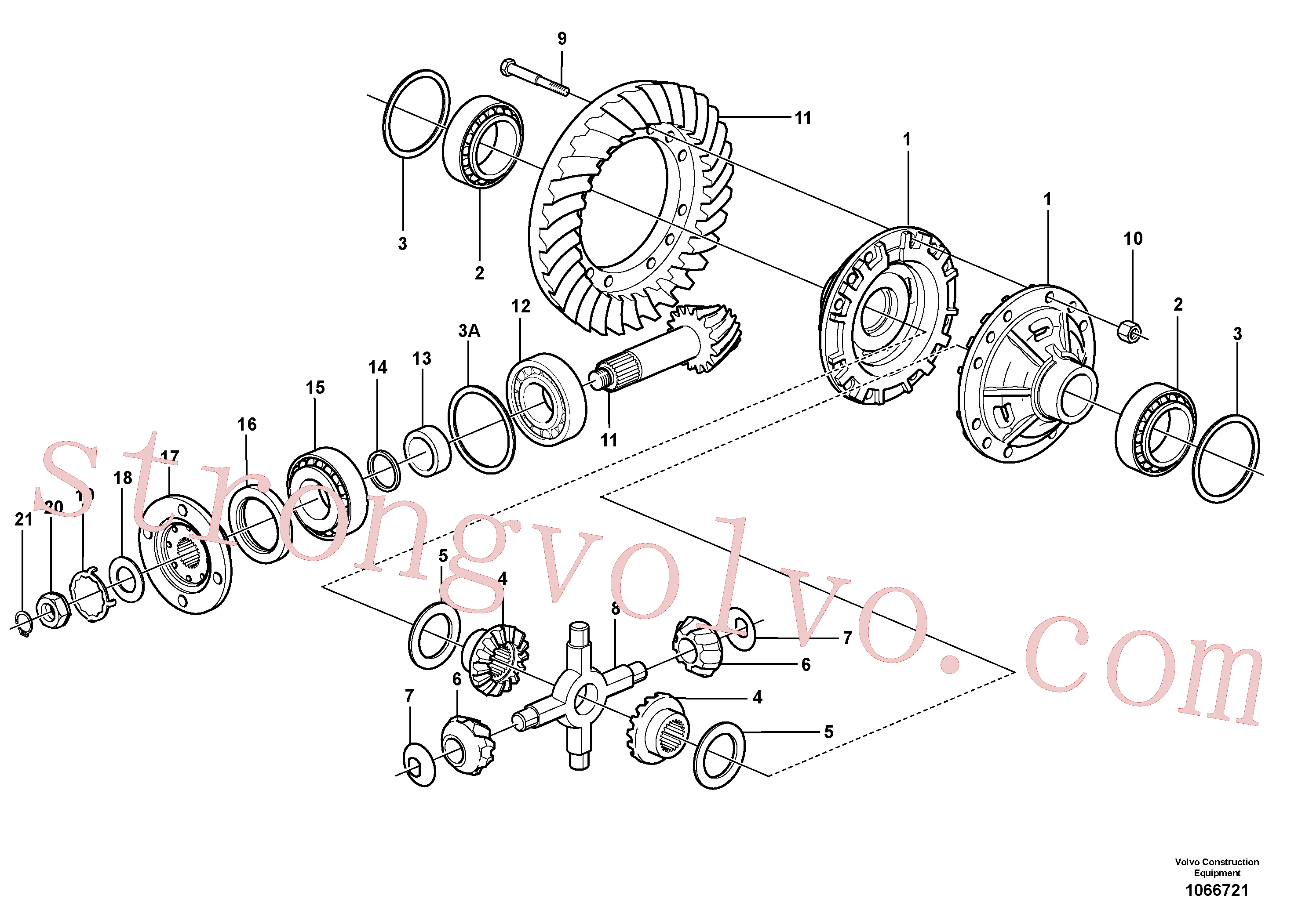 Atacado VOE11102390 Anel espaçador Volvo escavadeira