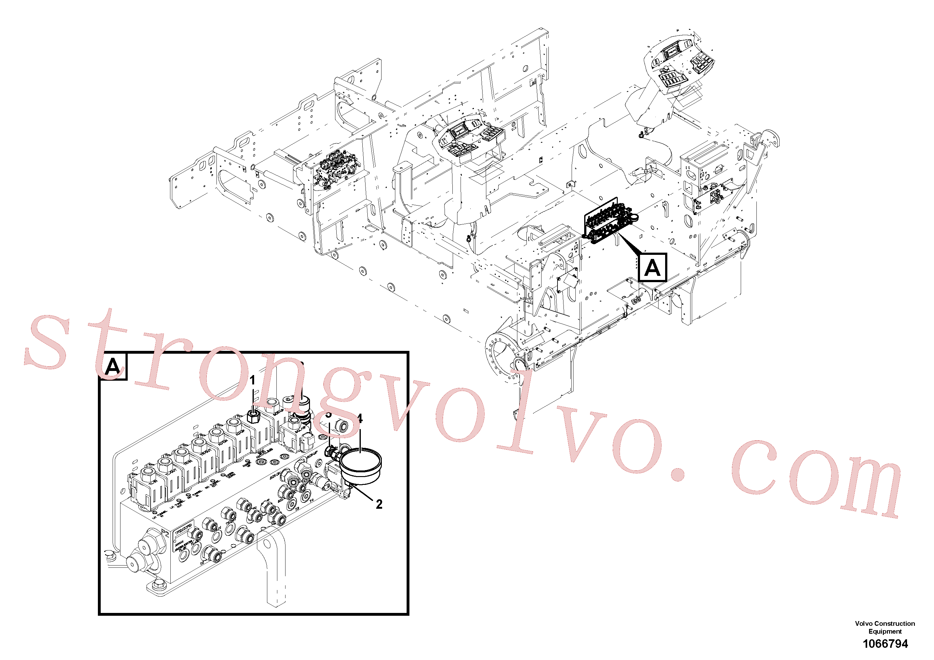 VOE17247793 Volvo Equipamento hidráulico(1066794 Montagem)