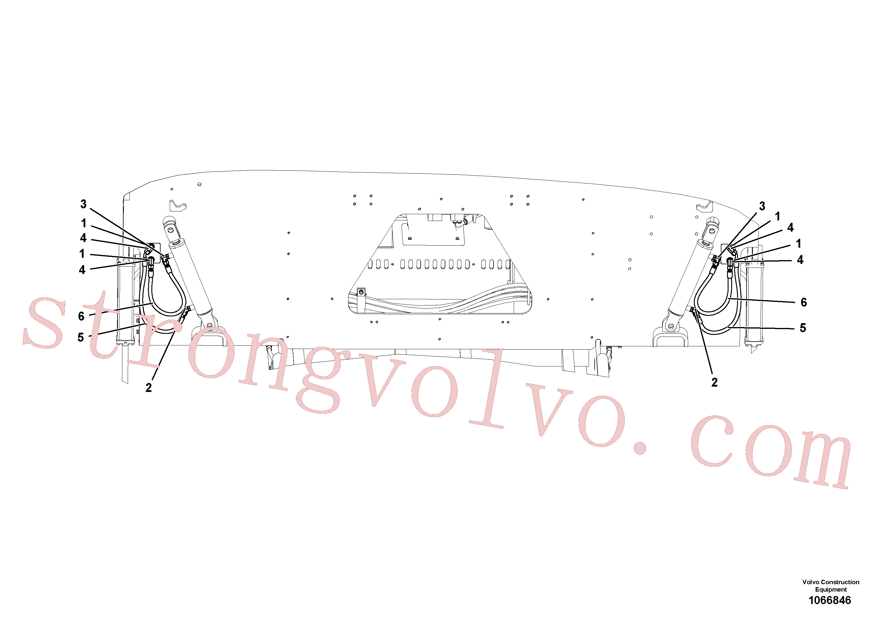 VOE935640 Volvo Linhas hidráulicas(1066846 Montagem)