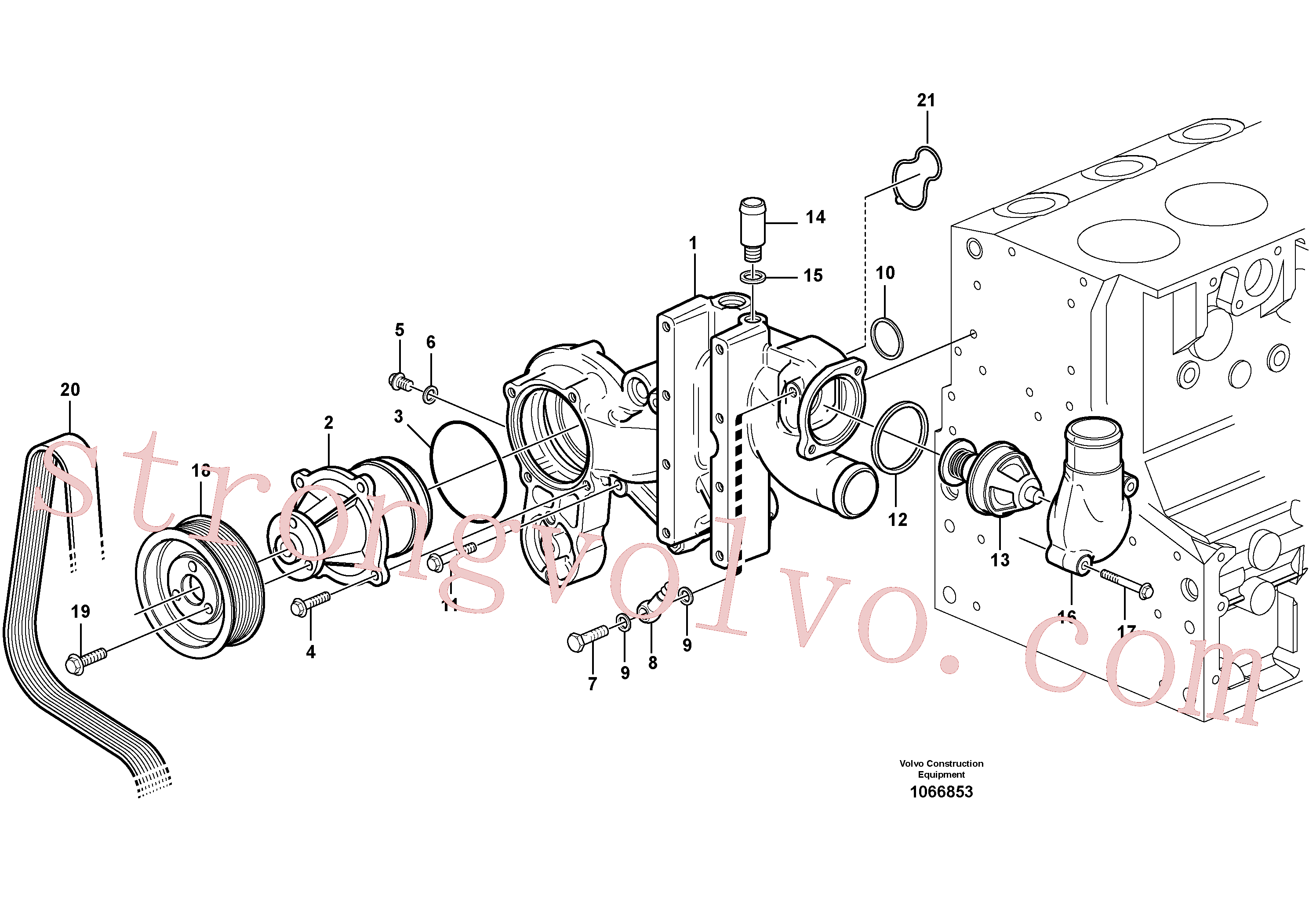 Volvo Acessórios para escavadeira ZM7099500 Junta plana Acessórios