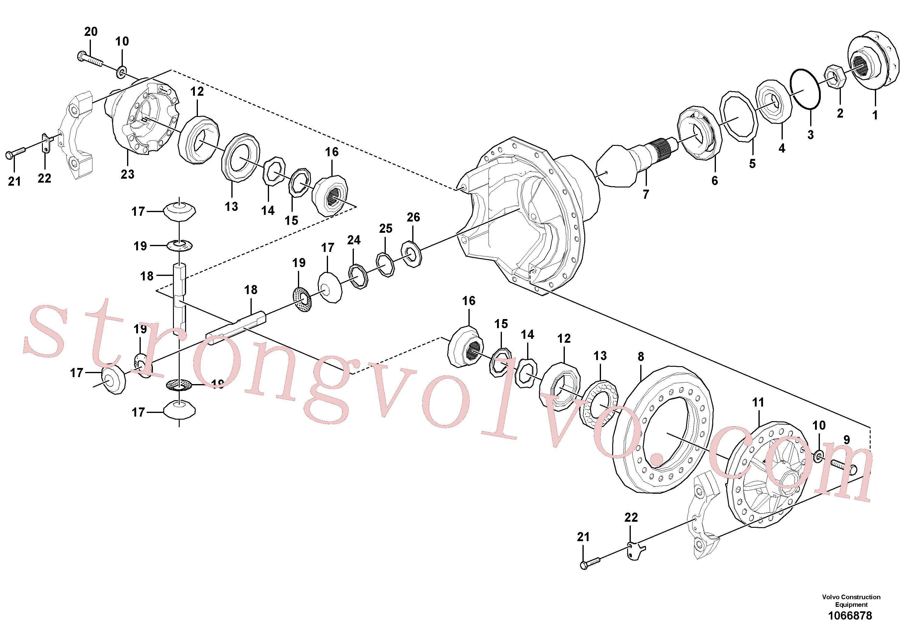 China Made VOE993051 Parafuso sextavado Volvo Acessórios para escavadeira
