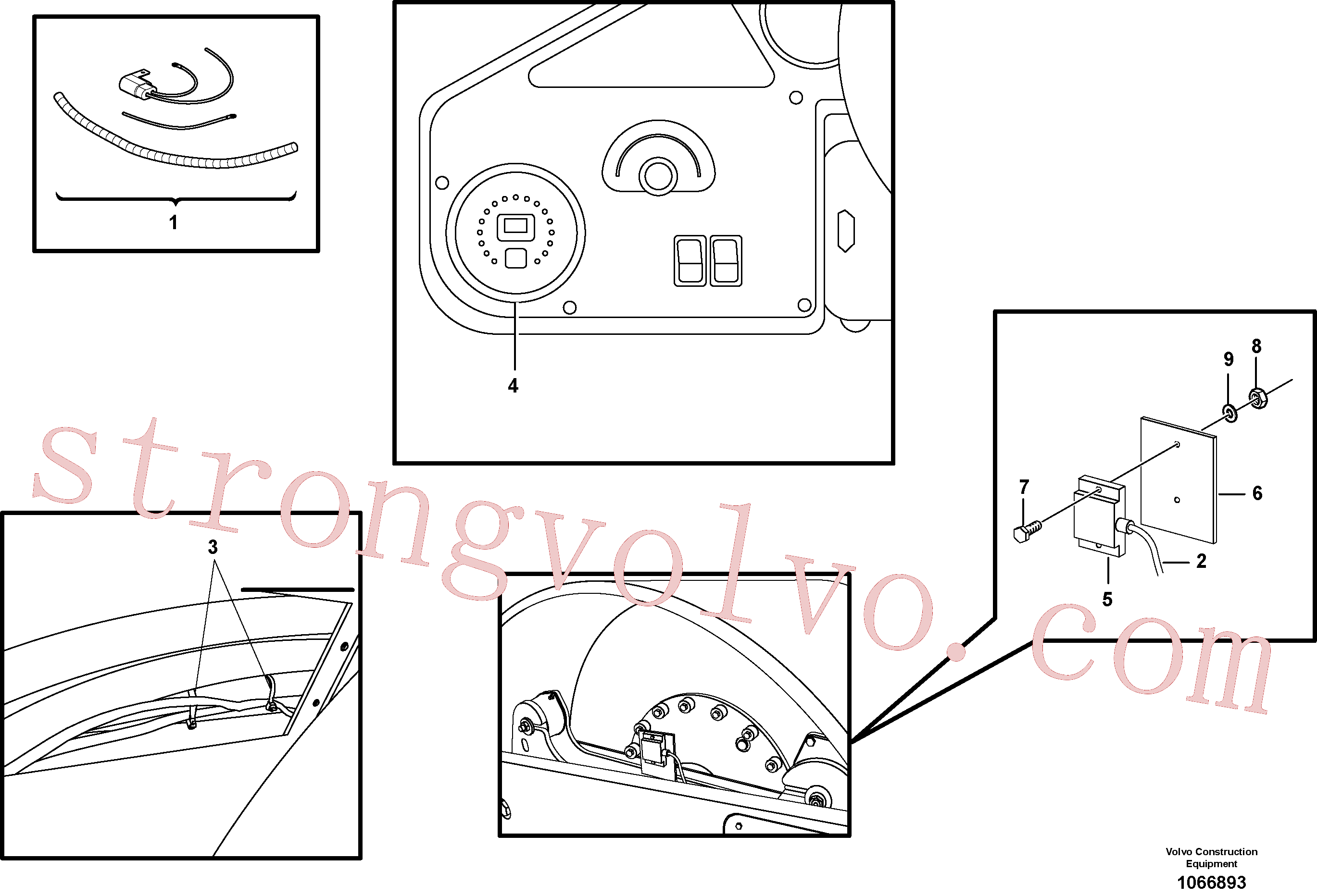 RM96714209 Parafuso sextavado Volvo escavadeira