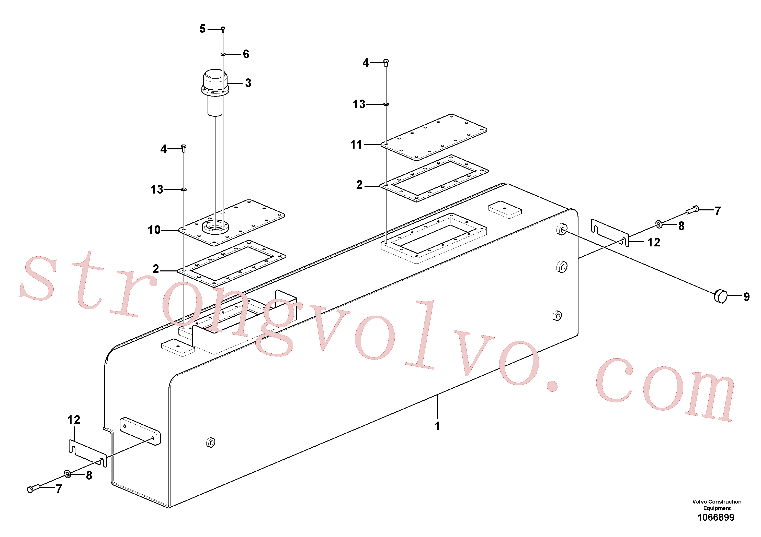 RM70629399 Volvo Depósito de combustível com acessórios(1066899 Montagem)