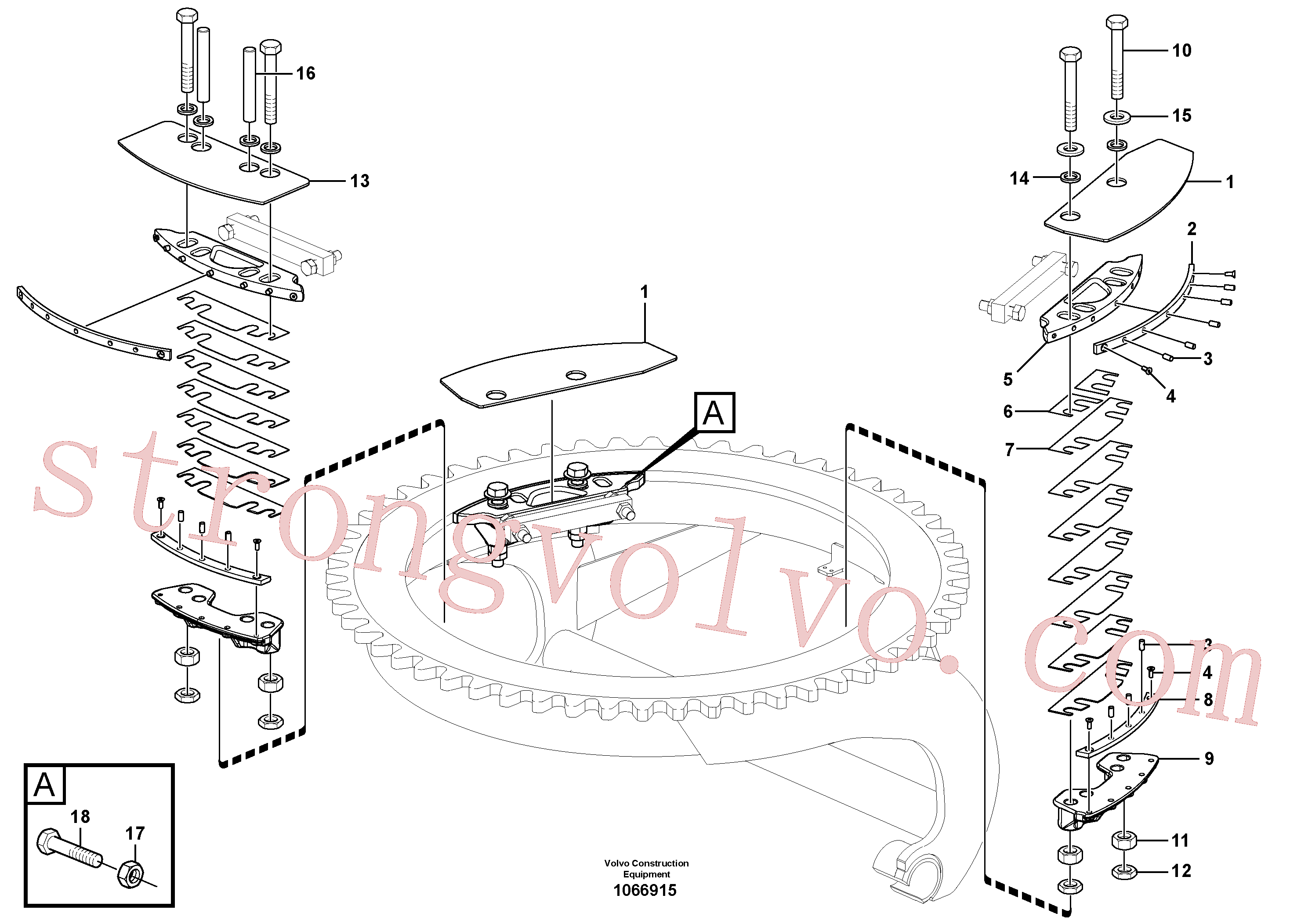 PJ4460076 Arruela Inscreva-se para Volvo Acessórios para escavadeira