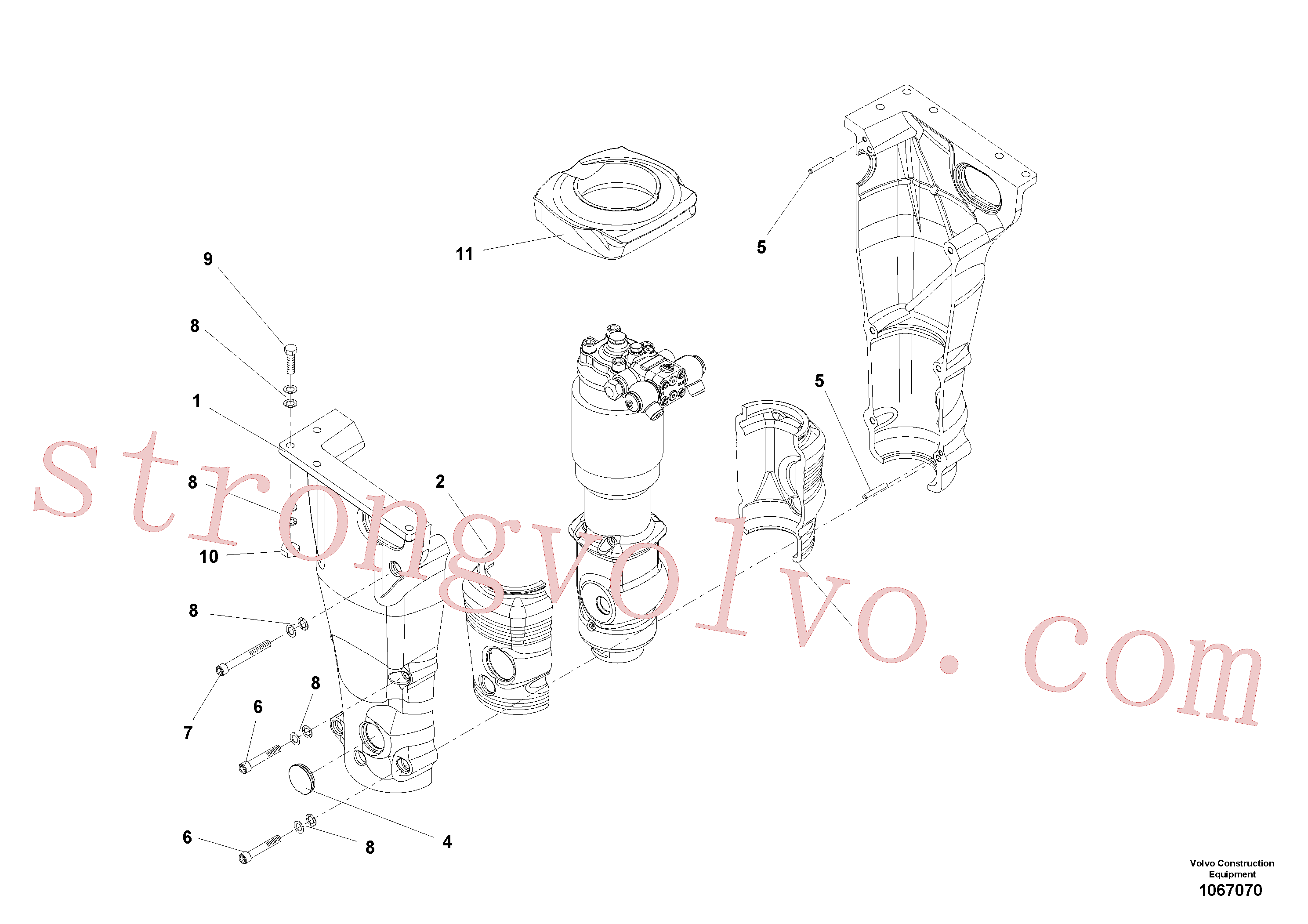 VOE14534669 Pino Inscreva-se para Volvo Acessórios para escavadeira