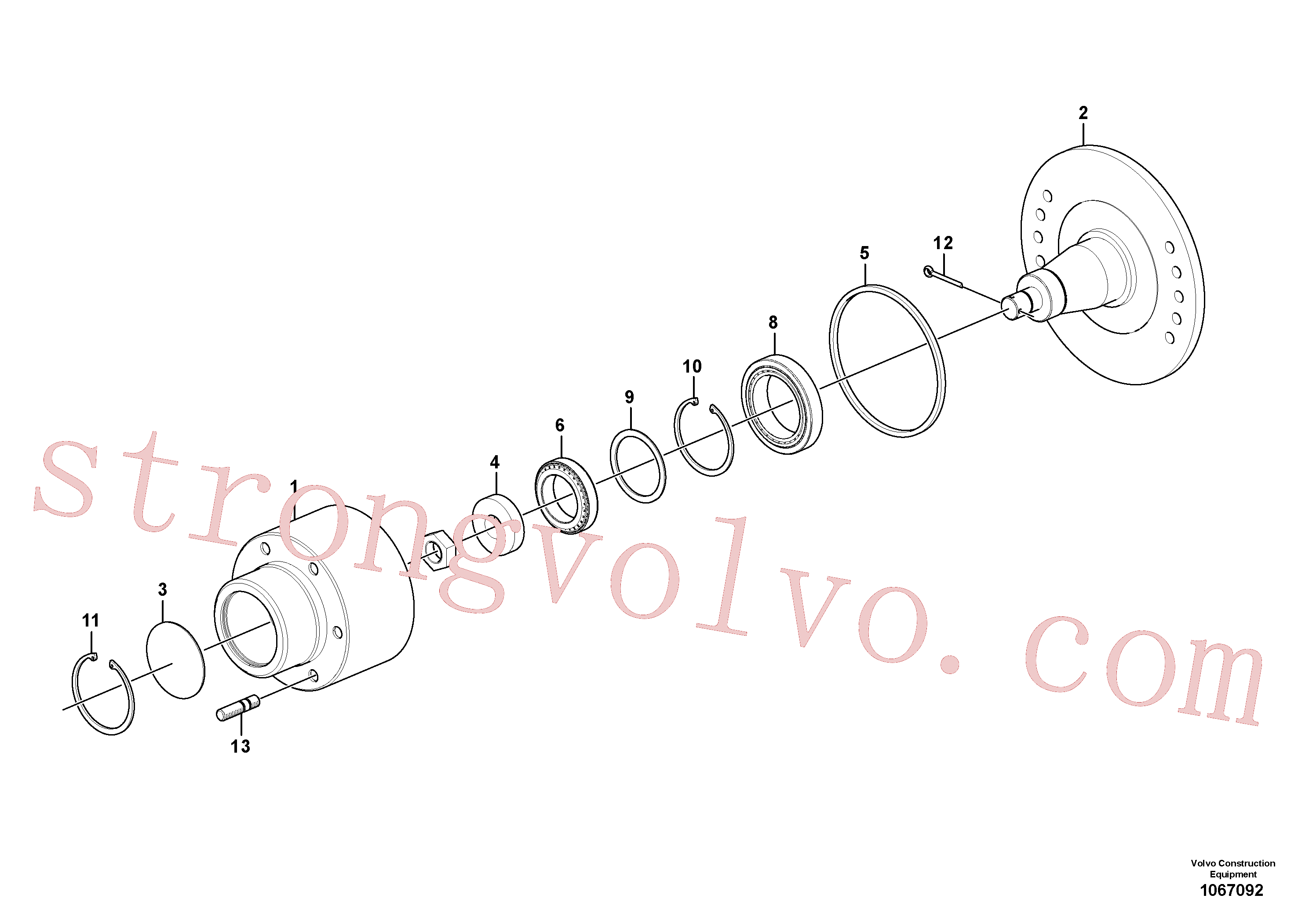 Atacado VOE907888 Chaveta fendida Volvo escavadeira