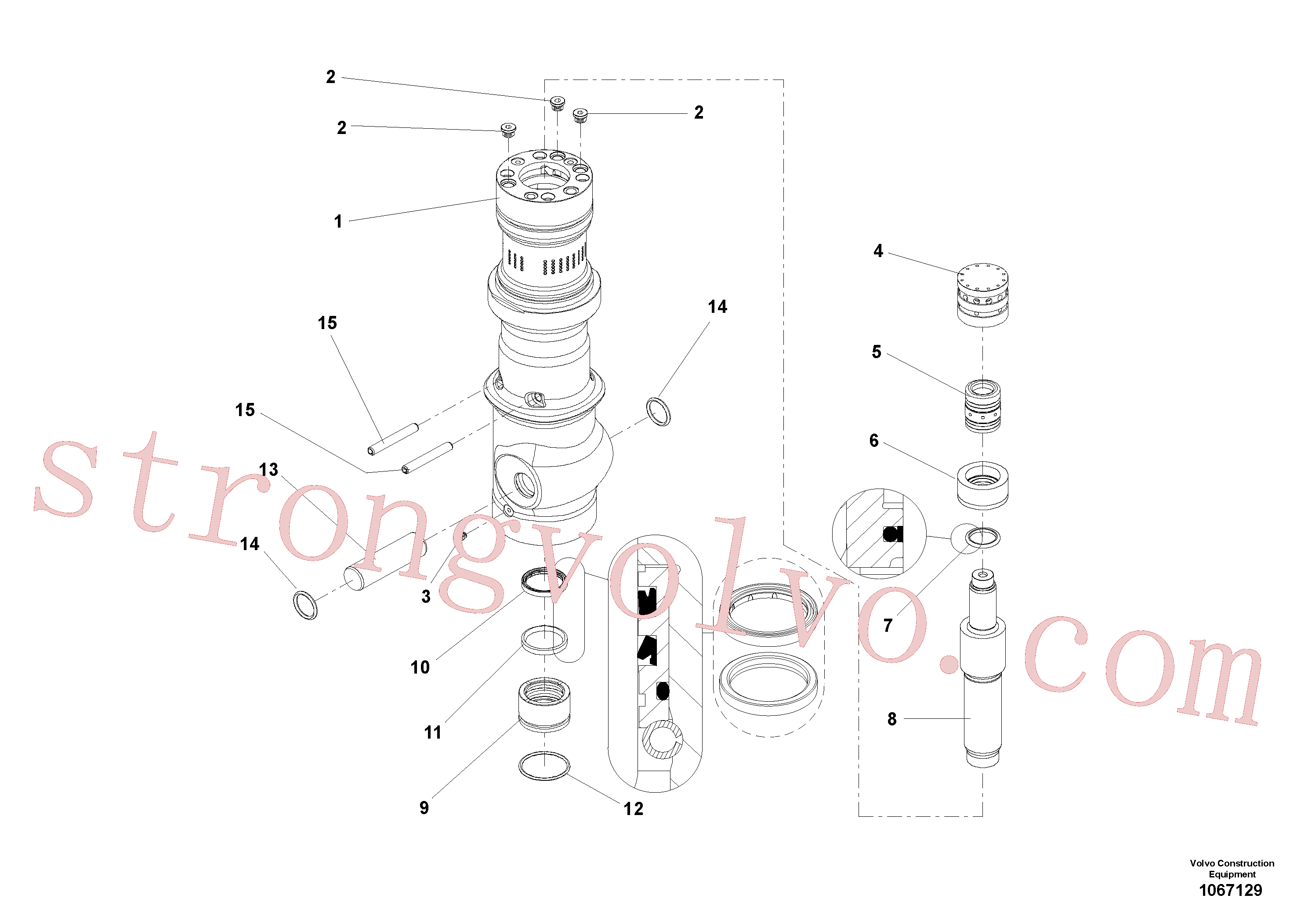 China Made VOE14534651 Niple Volvo Acessórios para escavadeira