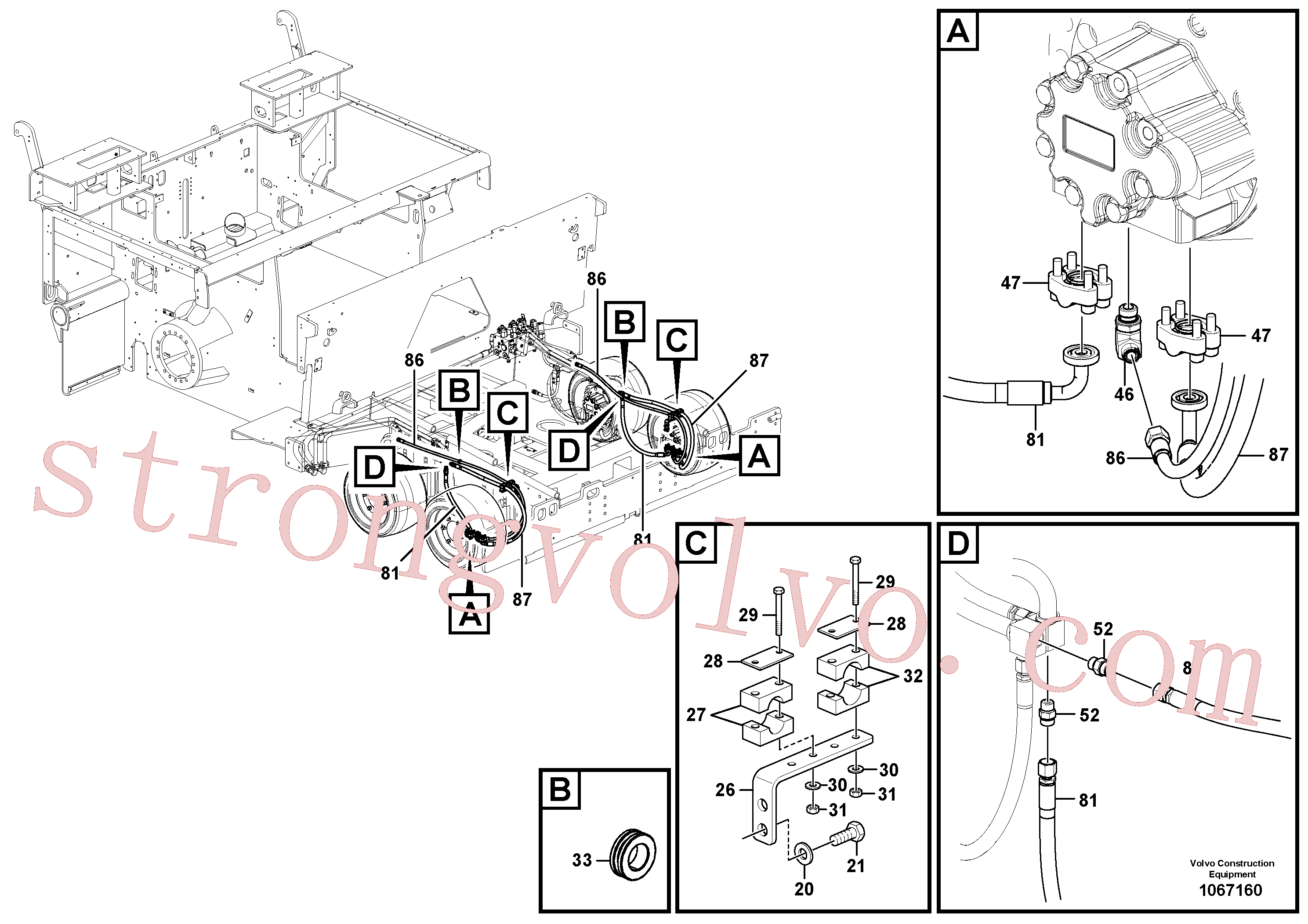 RM59704403 Volvo Linhas hidráulicas(1067160 Montagem)
