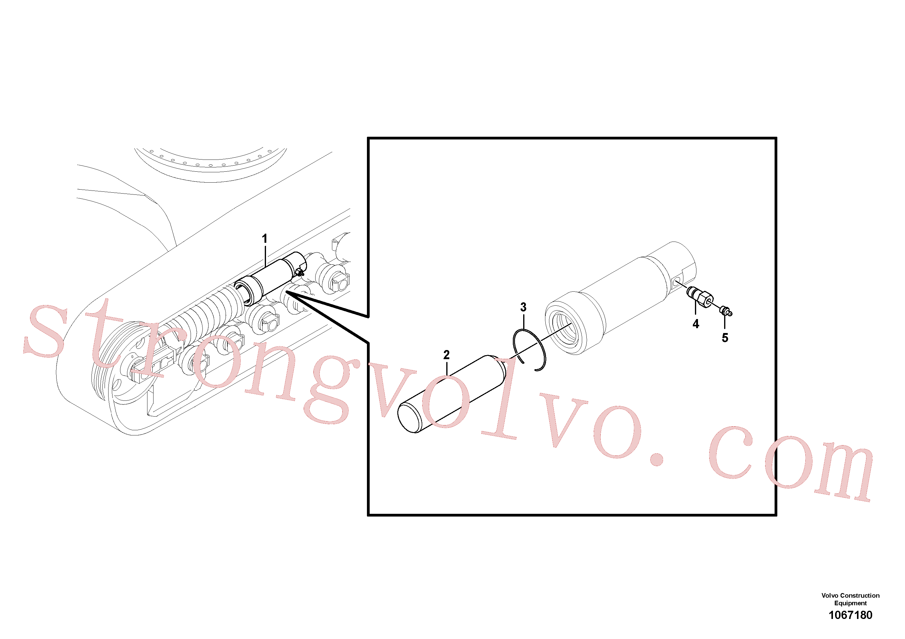 SA9556-05000 Volvo Substrutura, pacote de molas(1067180 Montagem)
