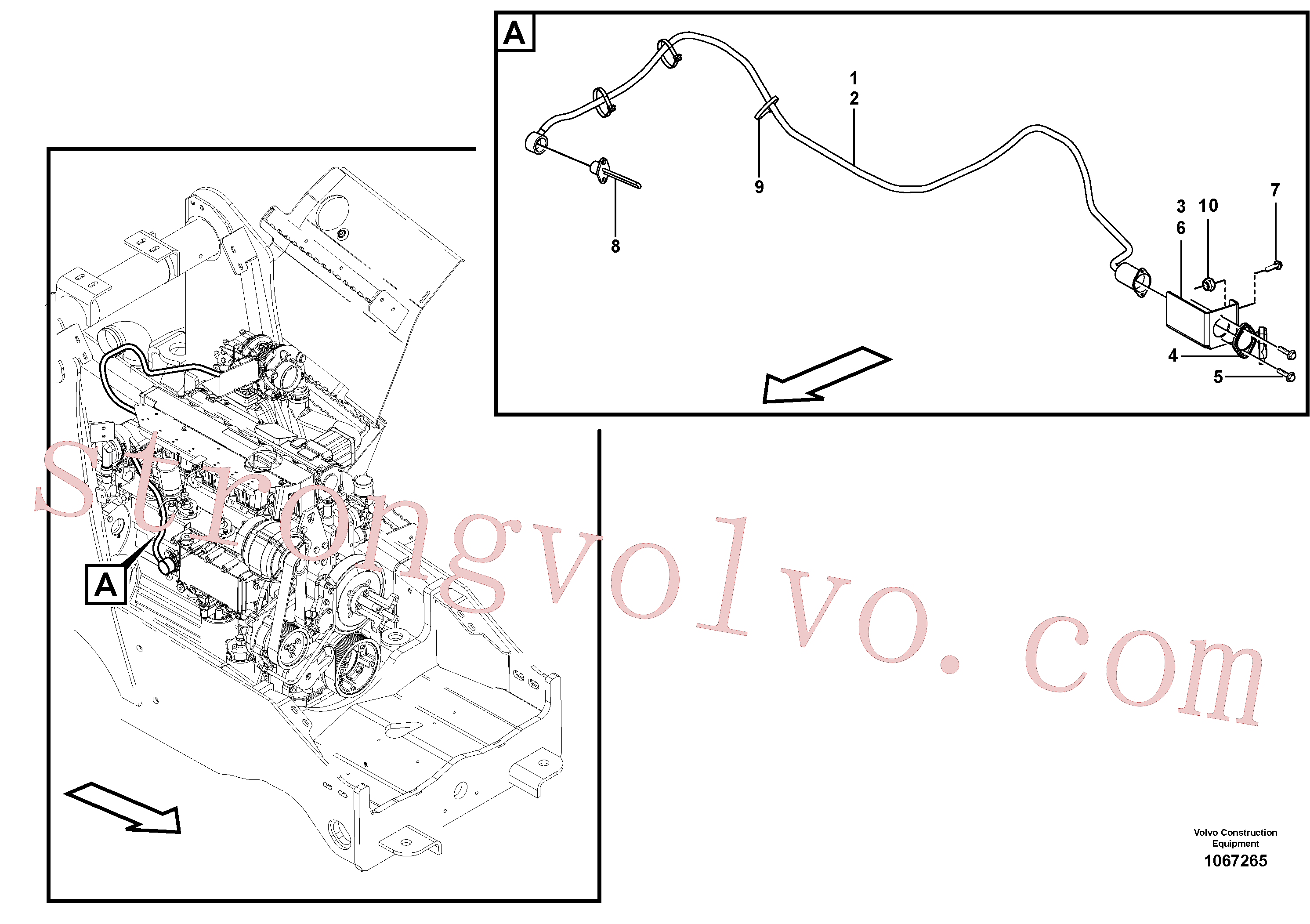 VOE972410 Volvo Aquecedor(1067265 Montagem)