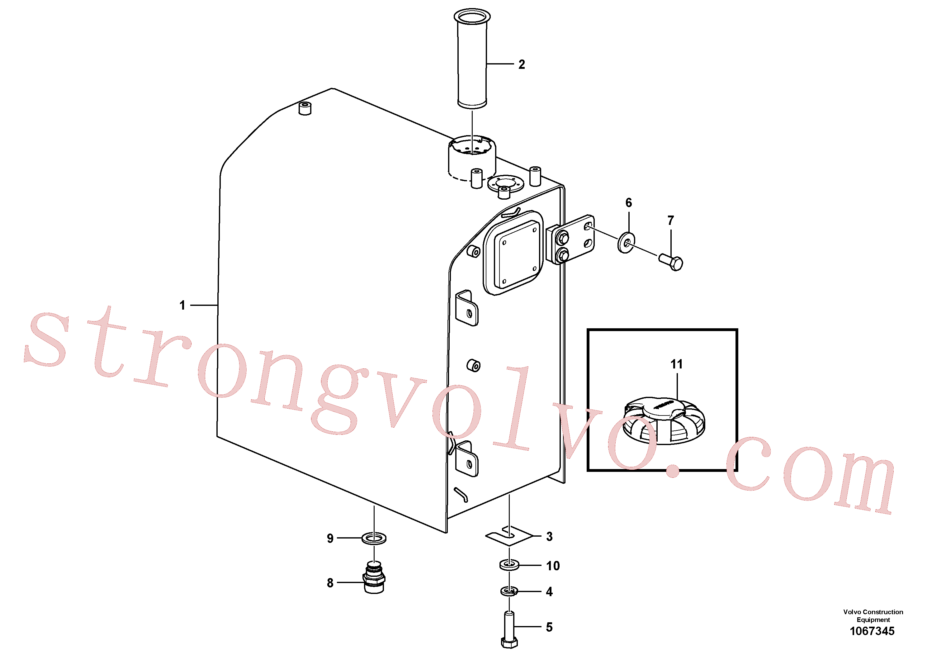 Atacado VOE14522862 Arruela Volvo escavadeira