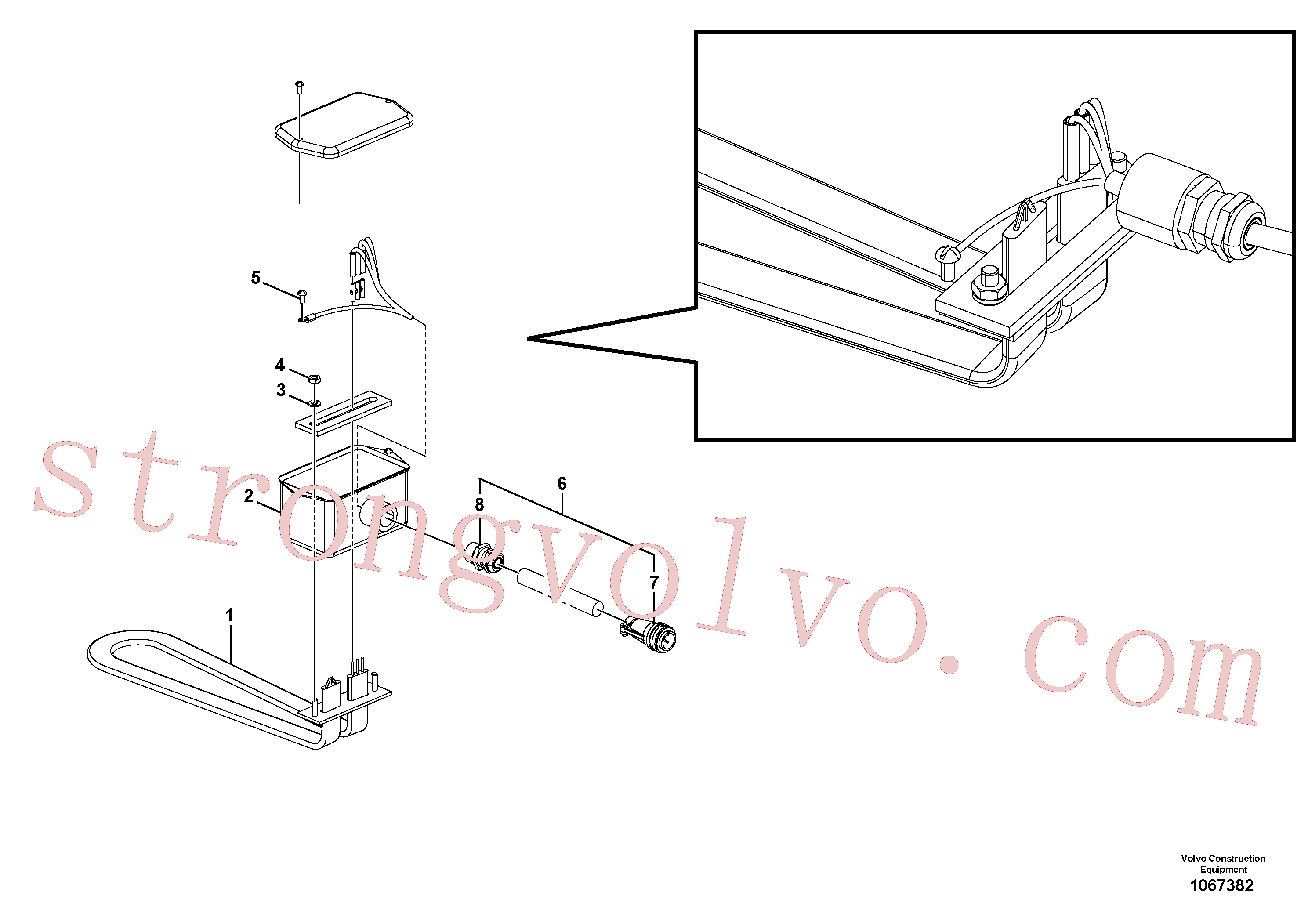 China Made RM95996393 Parafuso Volvo Acessórios para escavadeira