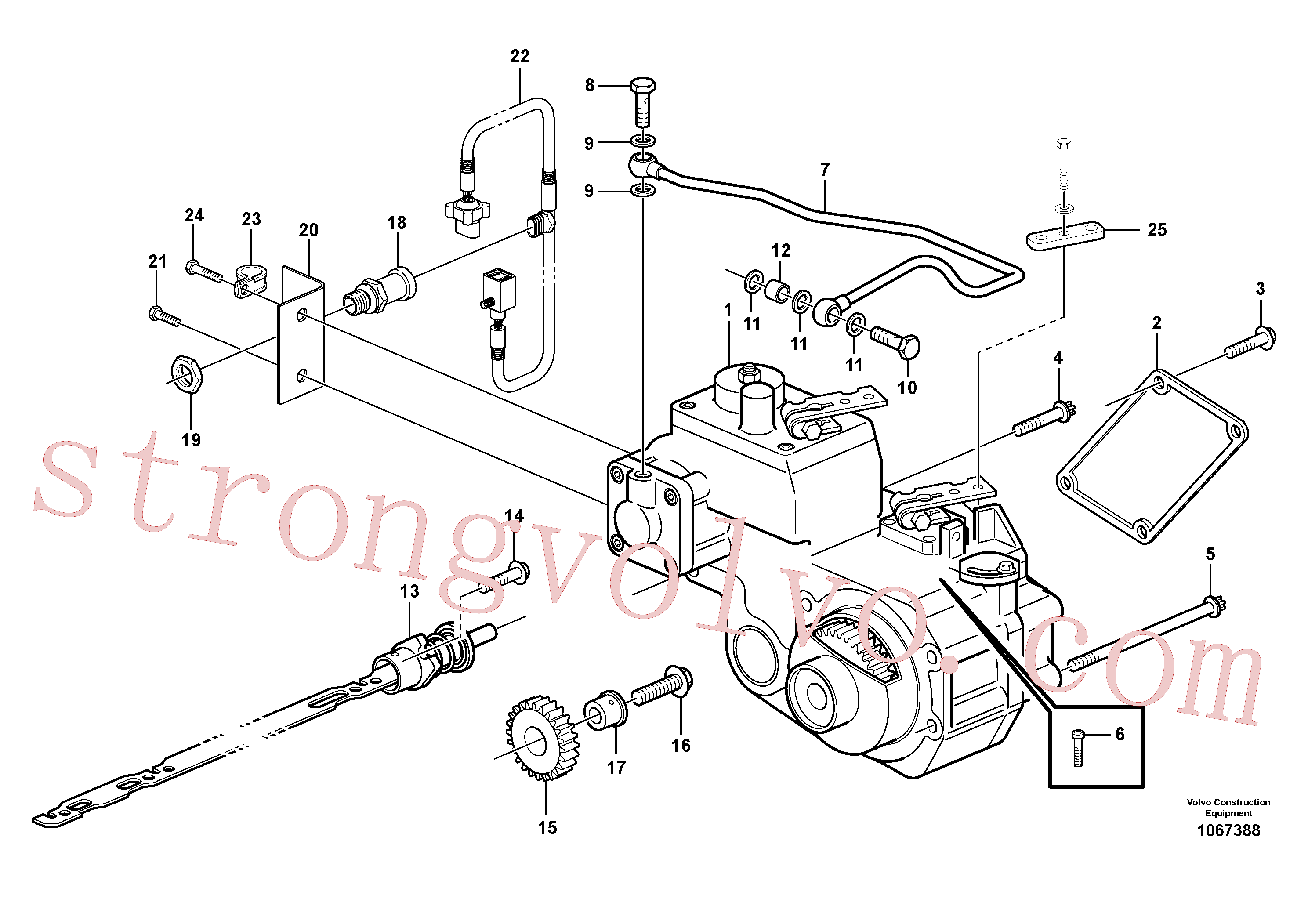 VOE20460289 Volvo Regulador(1067388 Montagem)