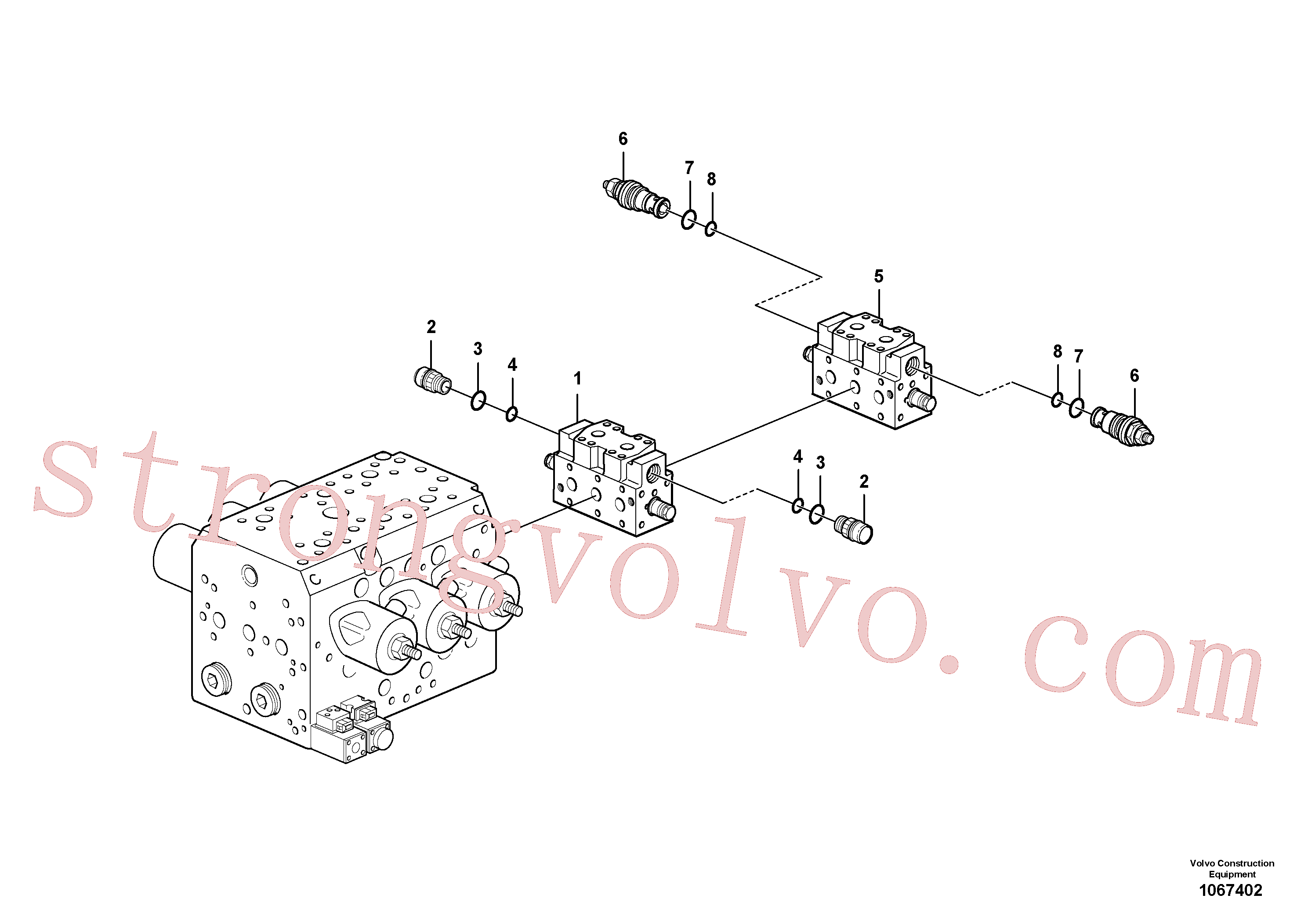 Atacado VOE17261930 Jogo de vedação Volvo escavadeira