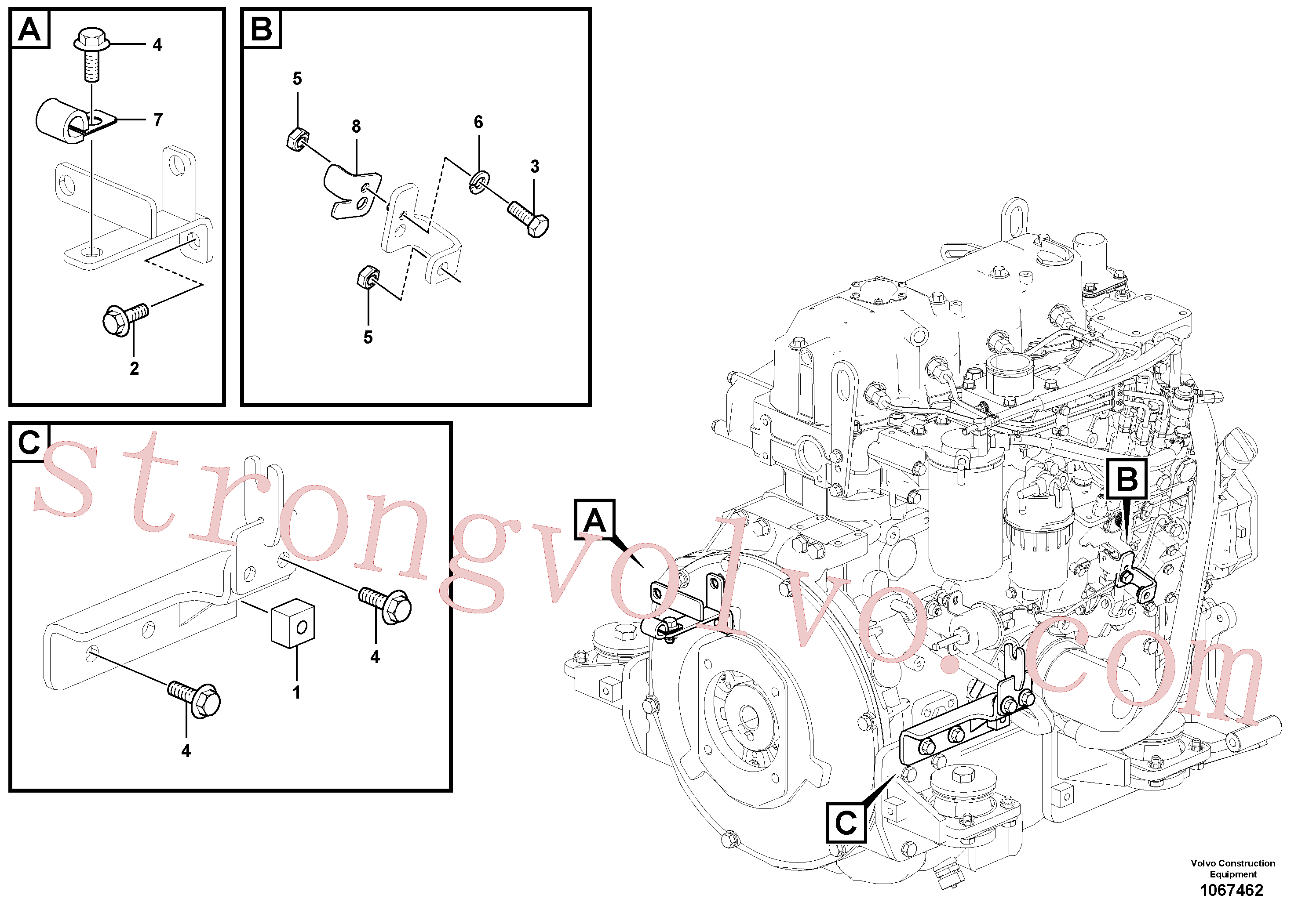 SA9116-31016 Volvo Comando de velocidade(1067462 Montagem)