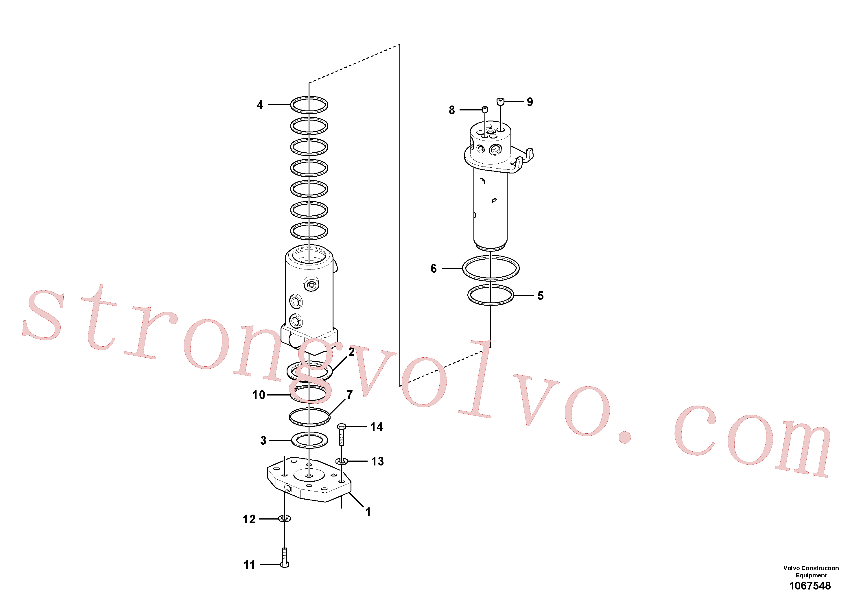 VOE14691453 Volvo Rótula(1067548 Montagem)