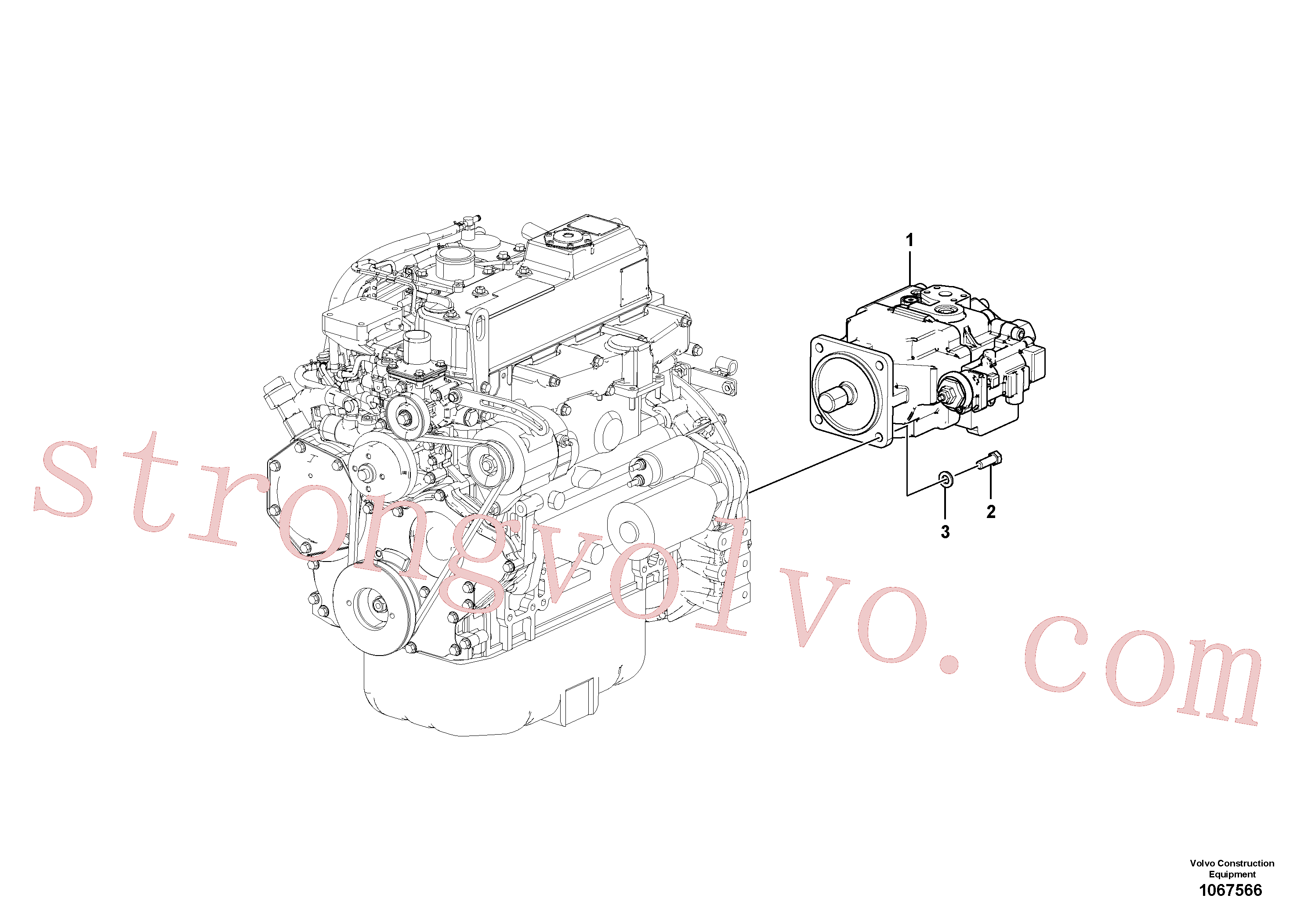 Volvo Acessórios para escavadeira VOE14623786 Bomba Acessórios
