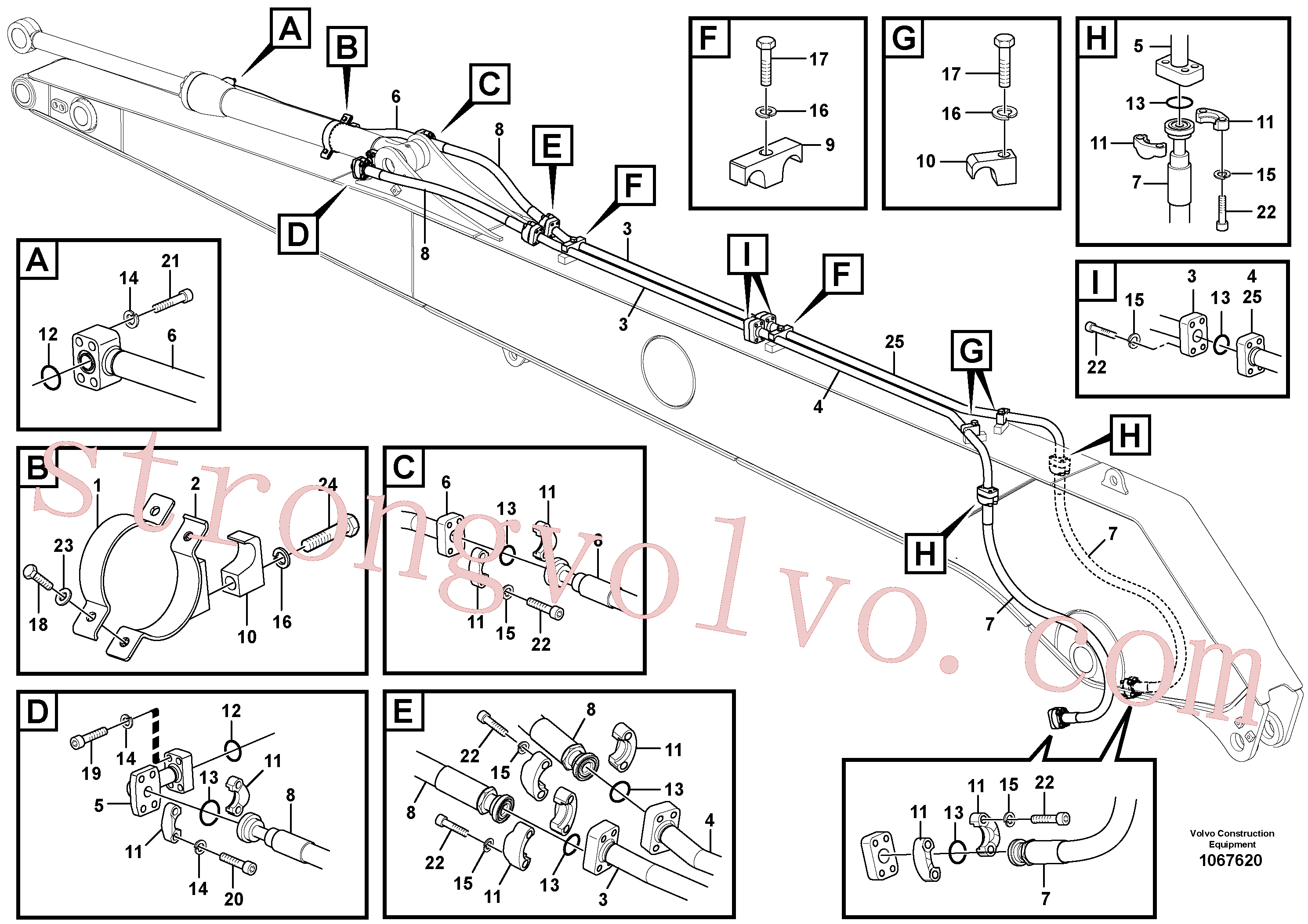VOE14881244 Braçadeira Volvo escavadeira