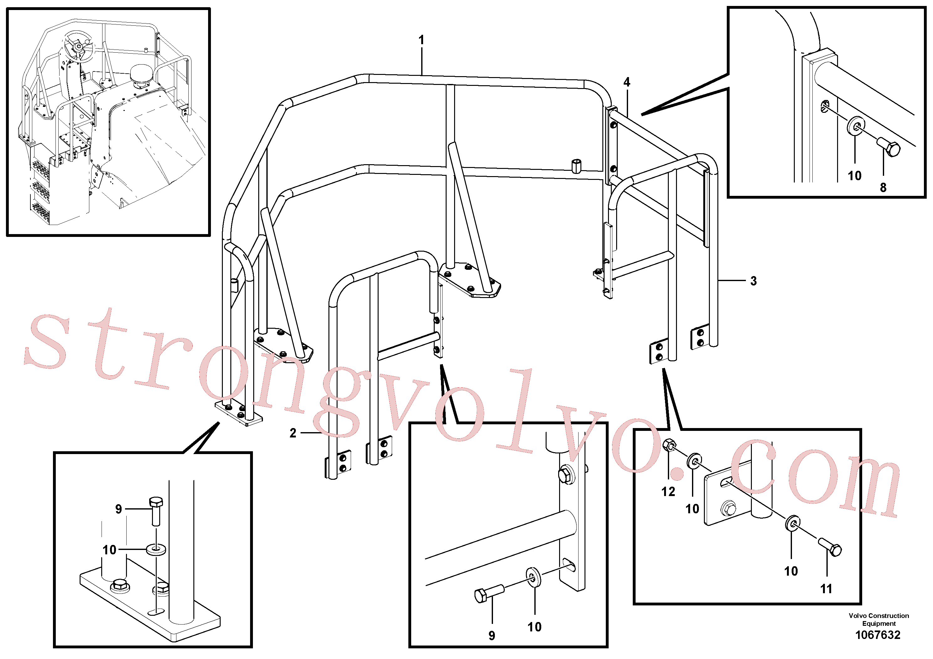 CH350AA-10035ZI Parafuso sextavado Inscreva-se para Volvo Acessórios para escavadeira