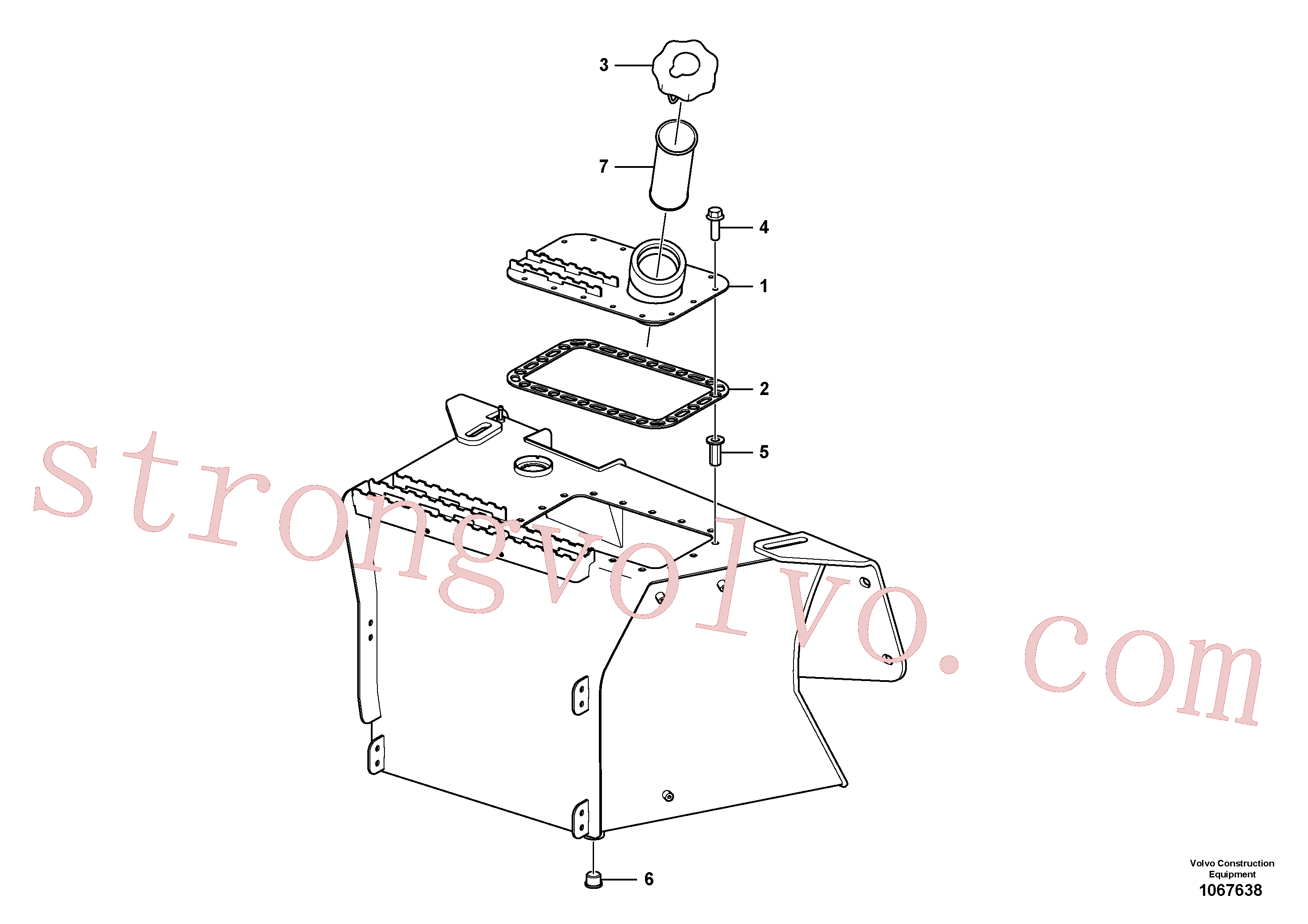 VOE984529 Volvo Depósito de combustível(1067638 Montagem)