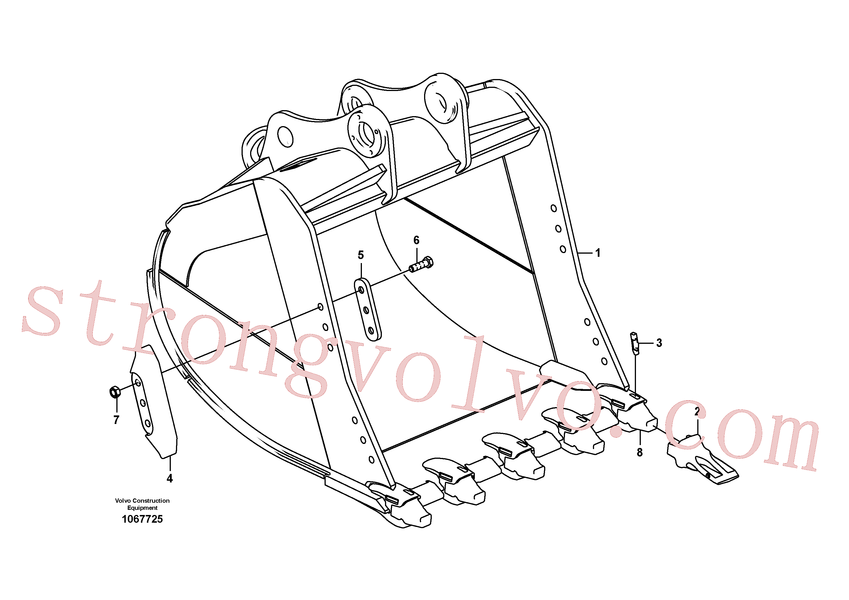 VOE14624278 Tooth Volvo escavadeira