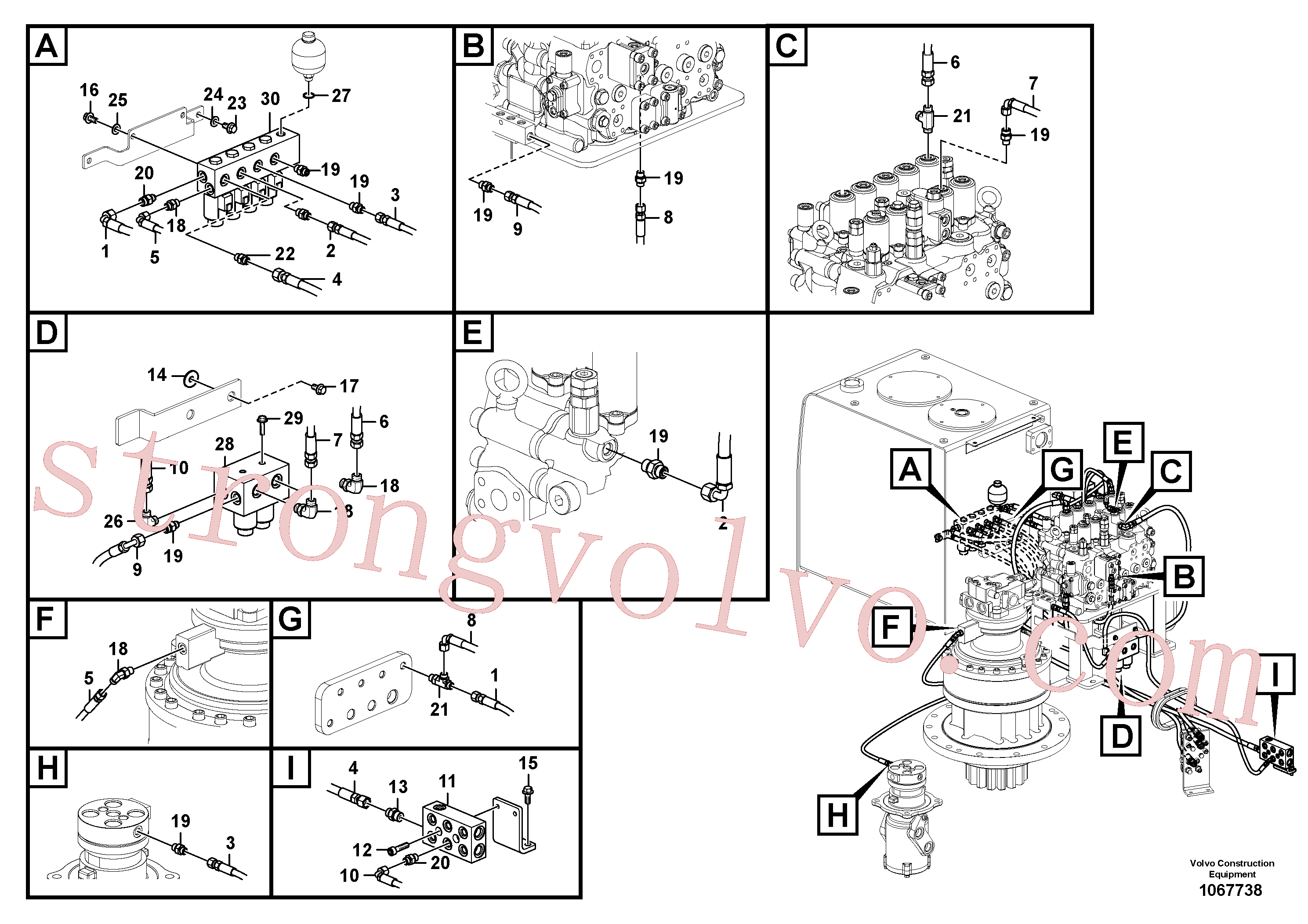 VOE15175242 Pilot Inscreva-se para Volvo Acessórios para escavadeira