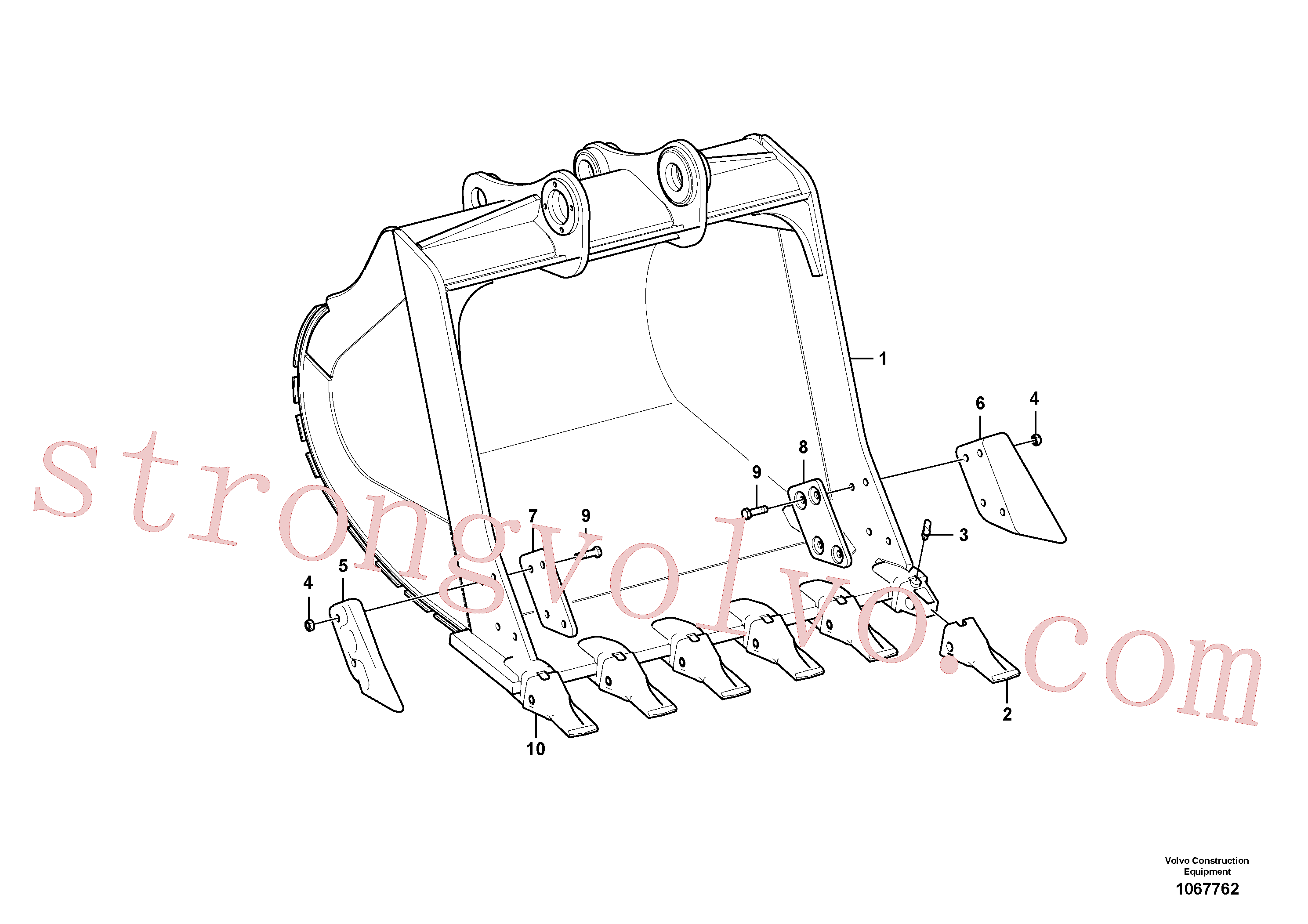 Atacado VOE14538082 Chapa Volvo escavadeira