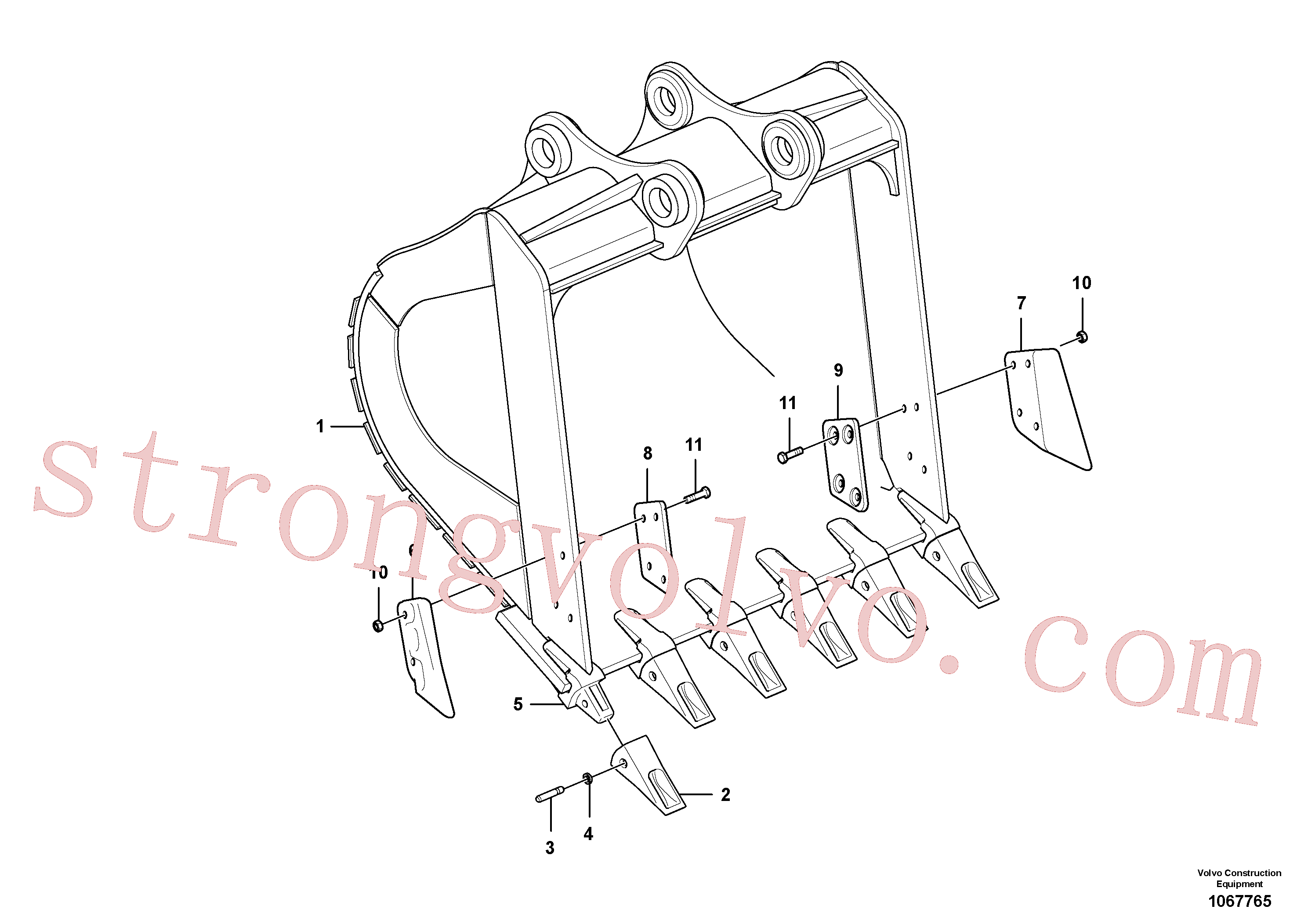 VOE14538082 Volvo Balde(1067765 Montagem)