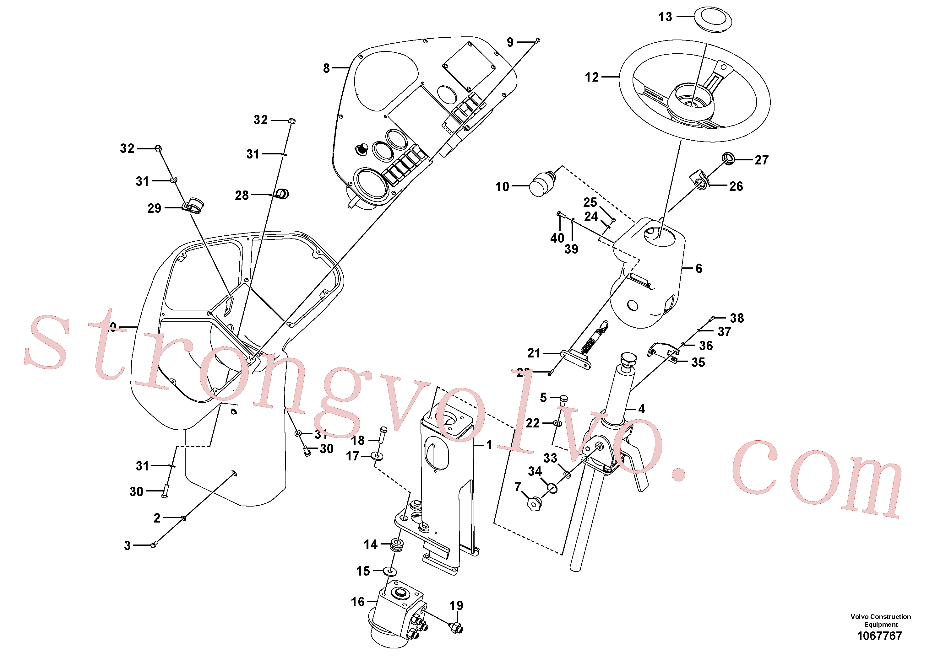 RM59148569 Volvo Conjunto de pedestal(1067767 Montagem)
