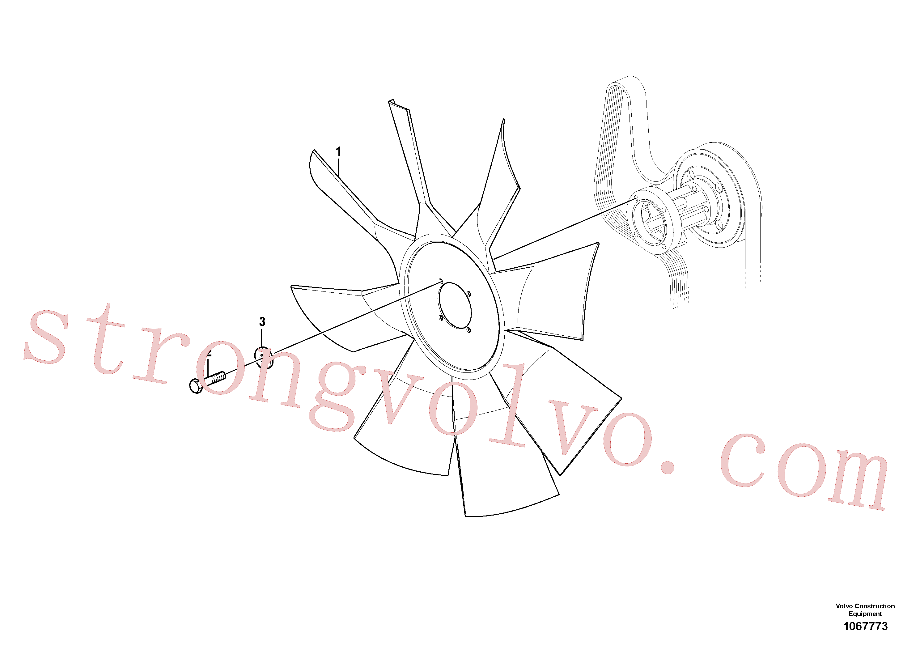 SA9011-20809 Volvo Sistema de arrefecimento(1067773 Montagem)
