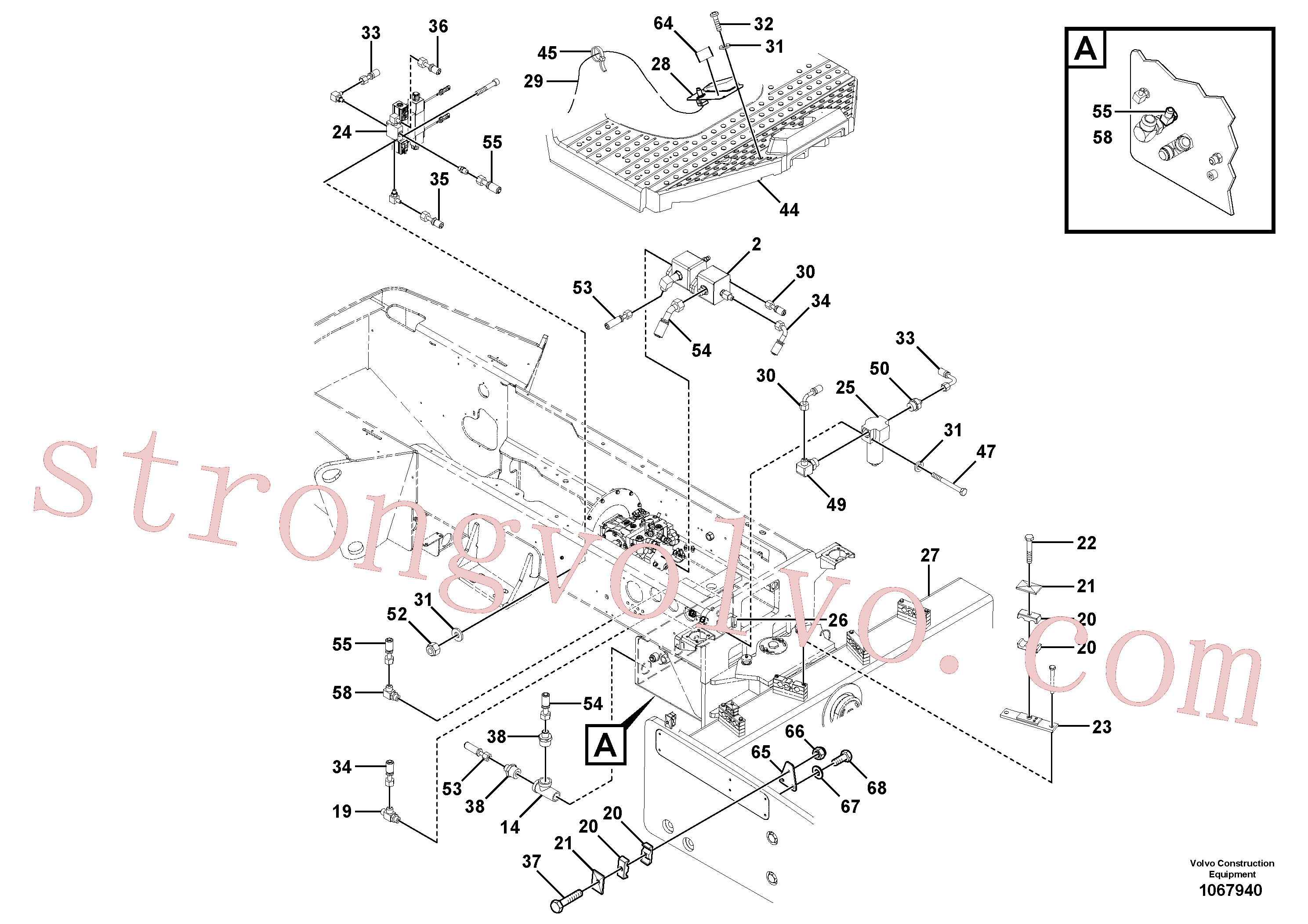 Atacado RM54462106 Mangueira completa Volvo escavadeira