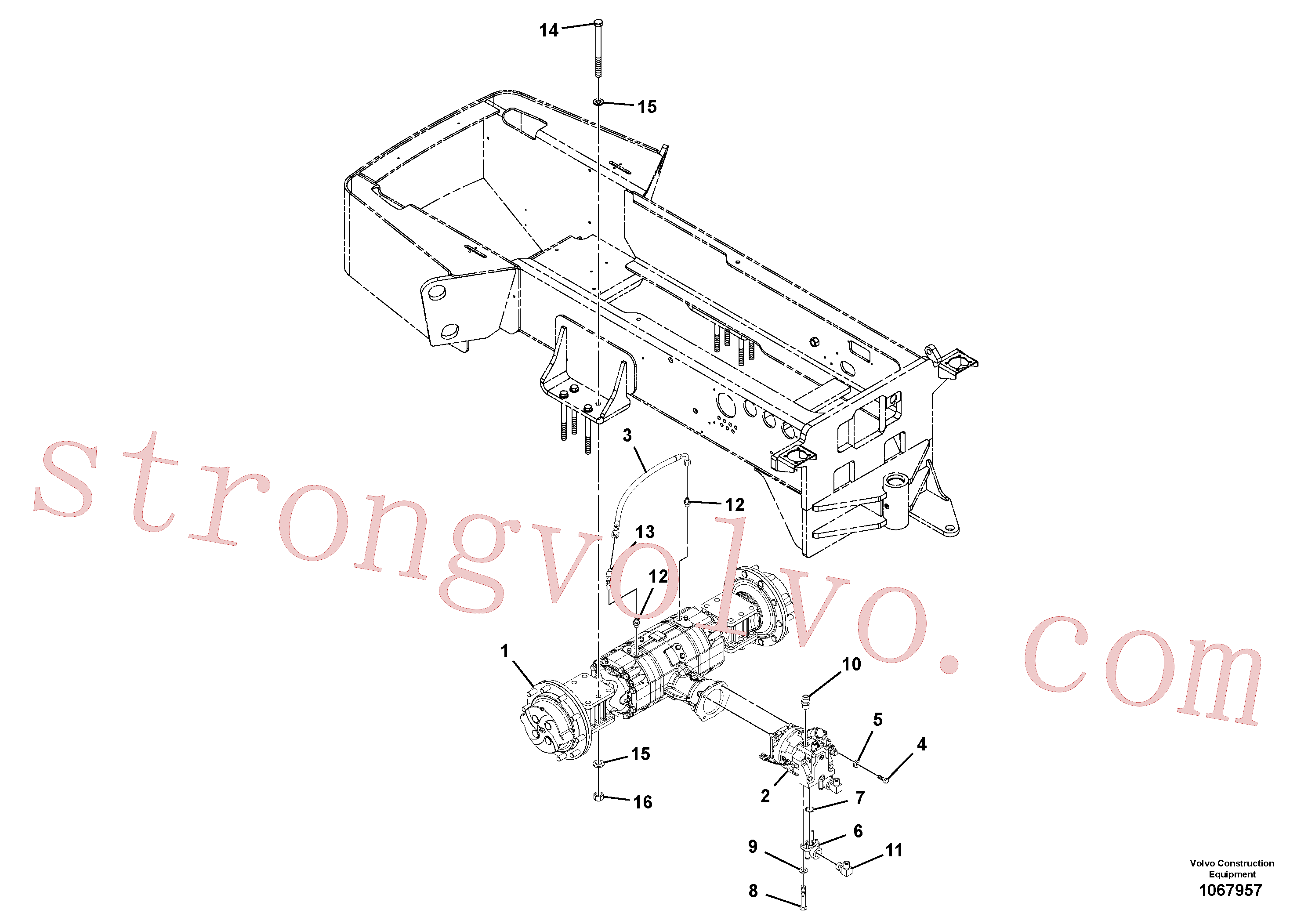 RM13507496 Volvo Instalação do eixo(1067957 Montagem)
