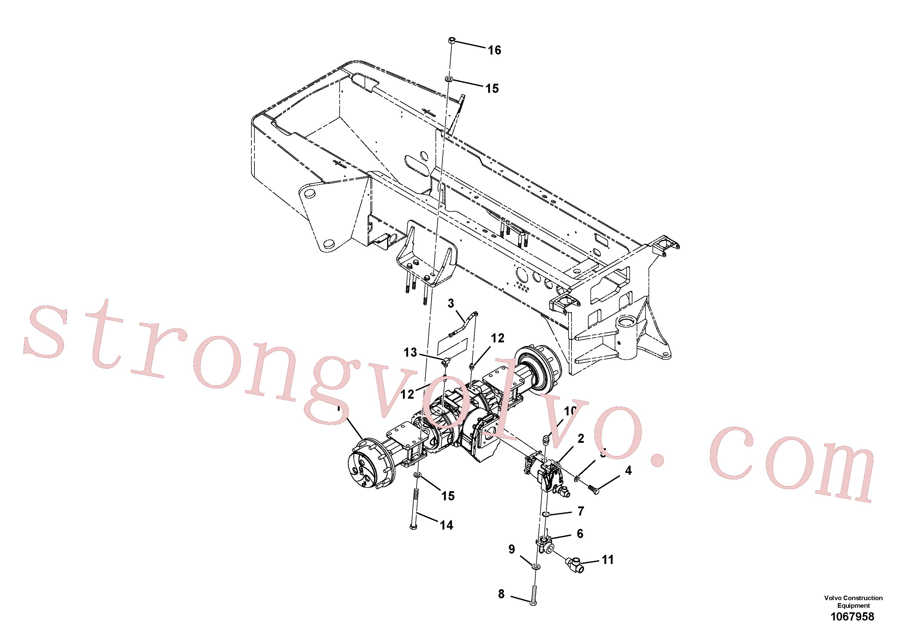 RM59565051 Volvo Instalação do eixo(1067958 Montagem)
