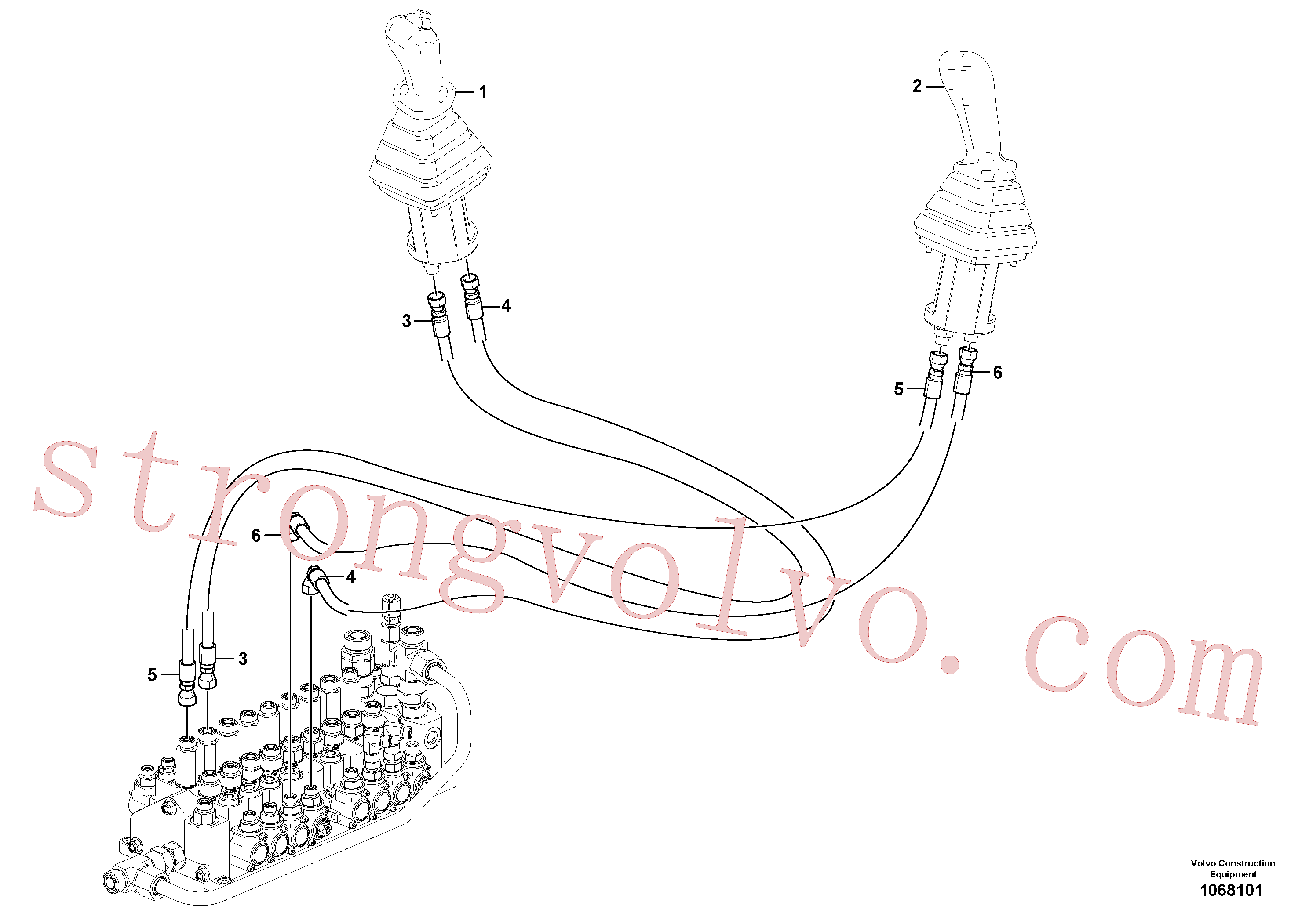 Volvo VOE936823 Mangueira completa Volvo Acessórios para escavadeira