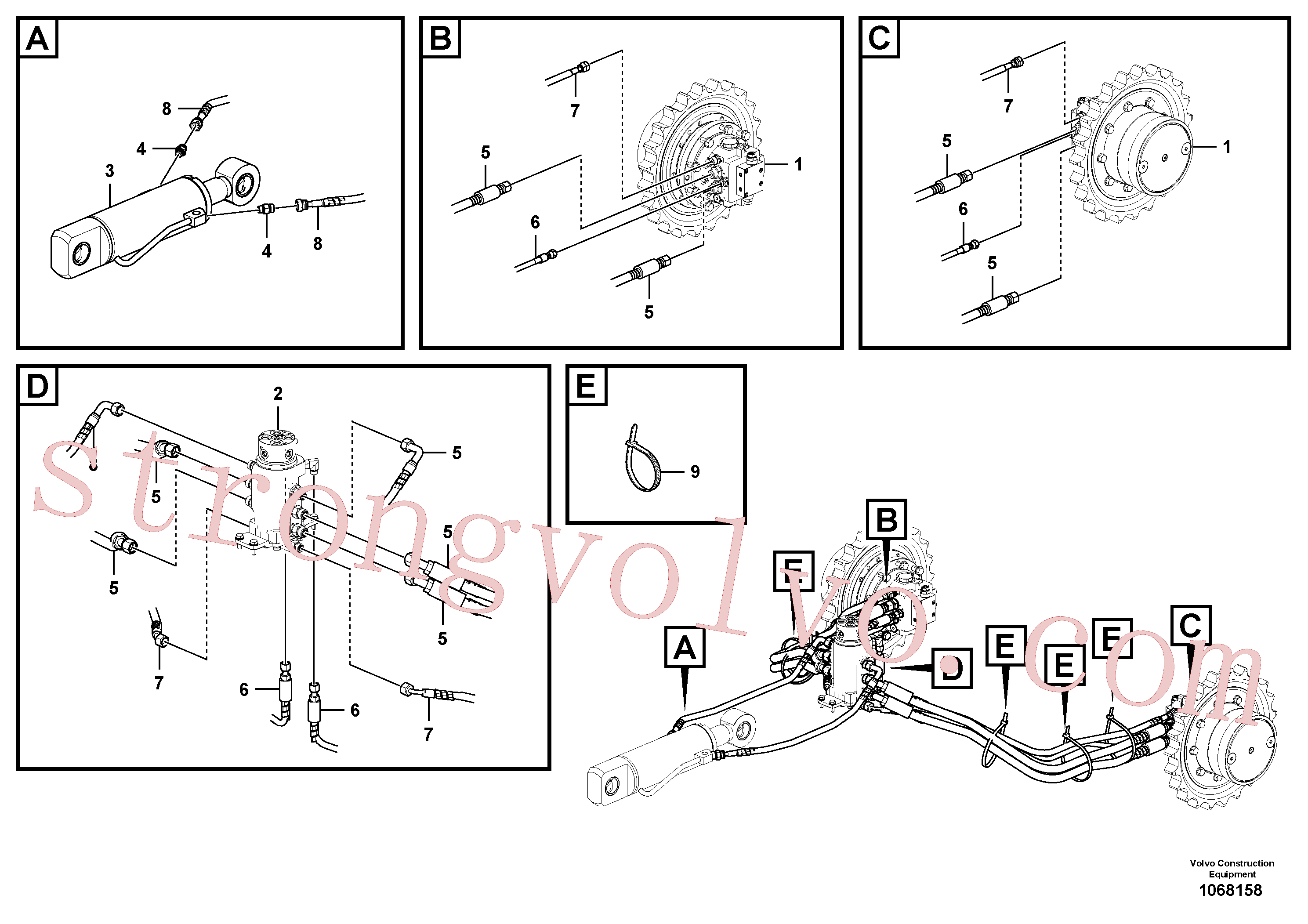 Volvo Montagem VOE15646814 Valve Kit Acessórios