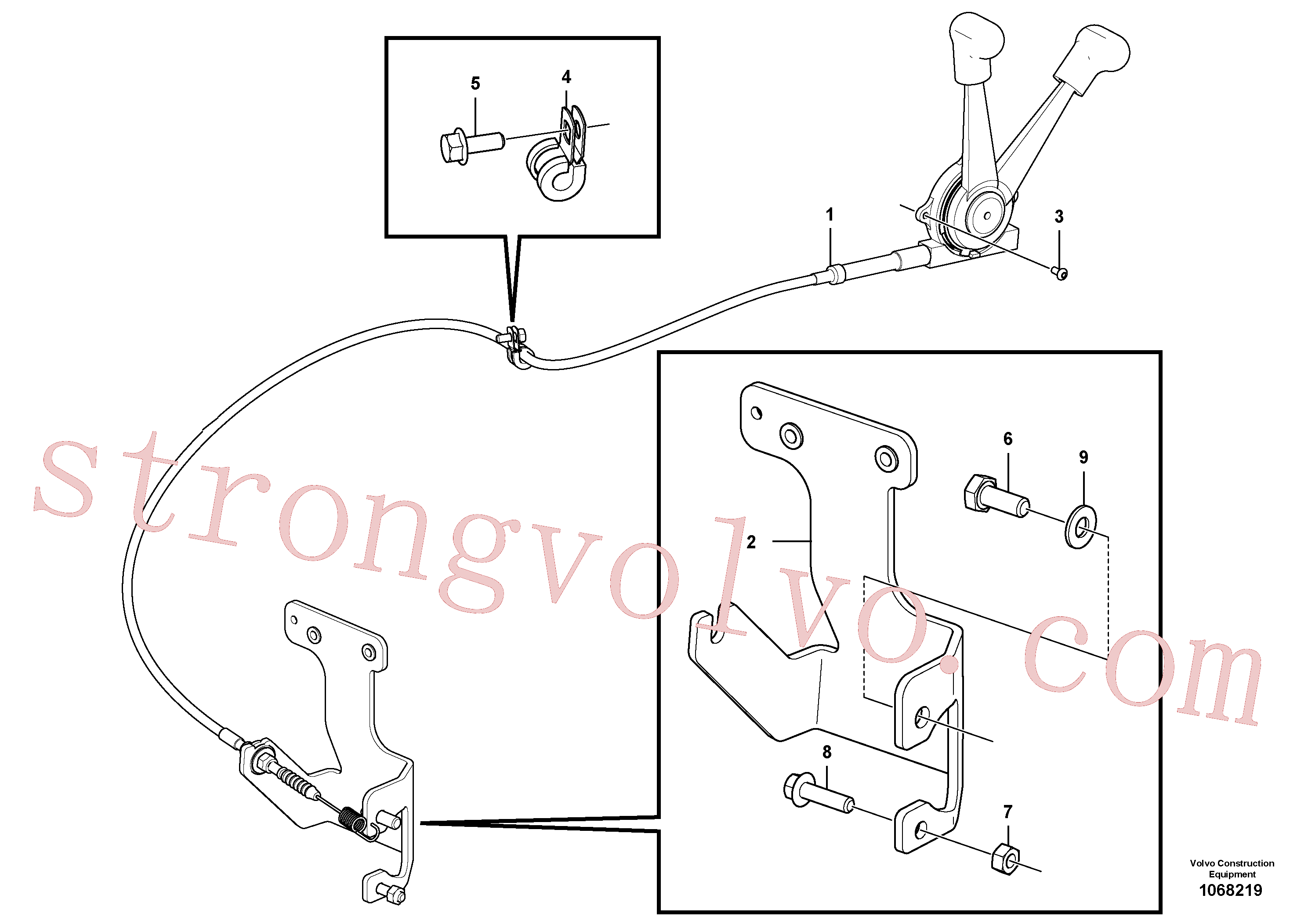 Volvo Acessórios para escavadeira VOE963895 Parafuso sextavado Acessórios