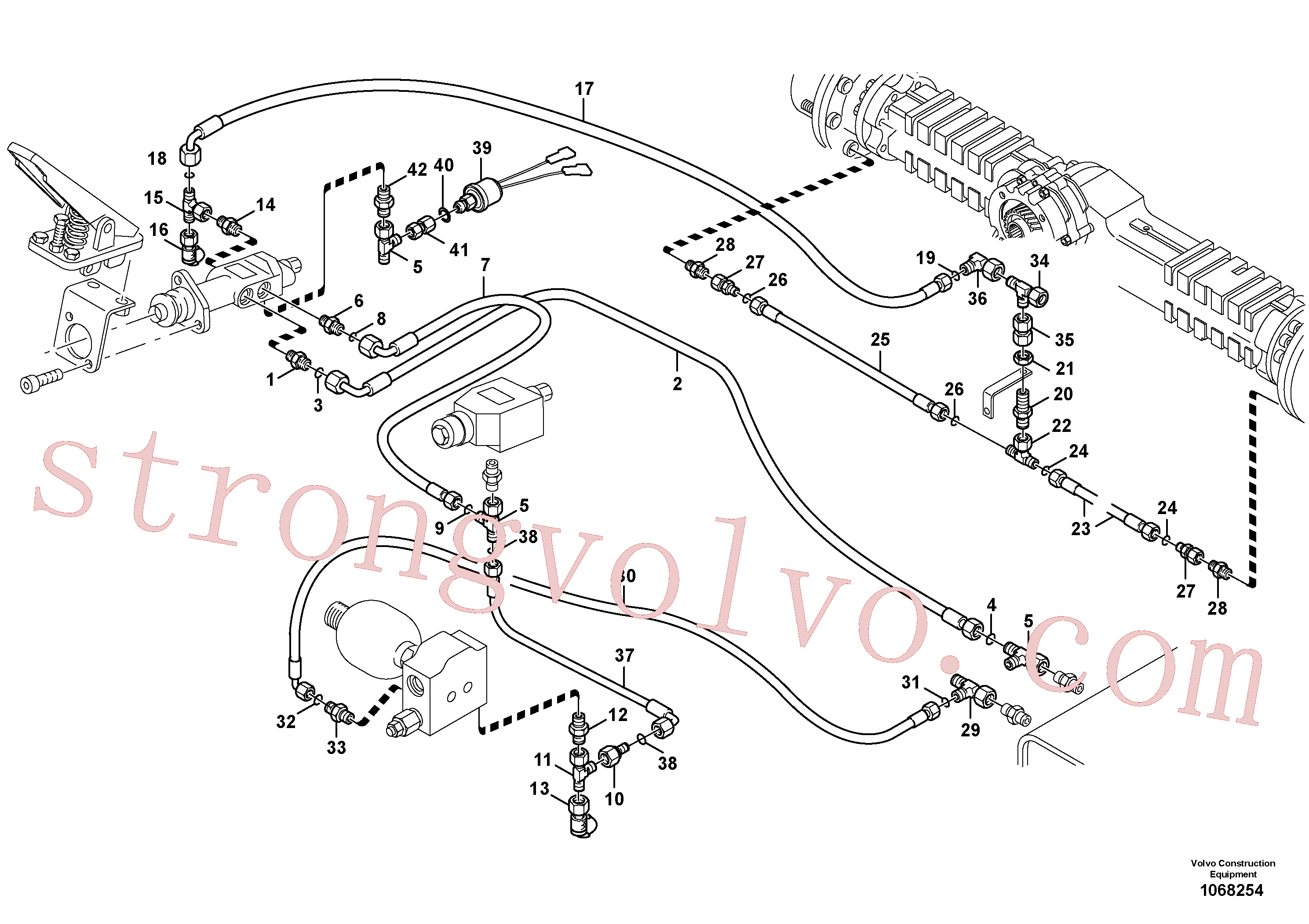 ZM7091906 Volvo Linhas - bomba de armazenamento do travão(1068254 Montagem)