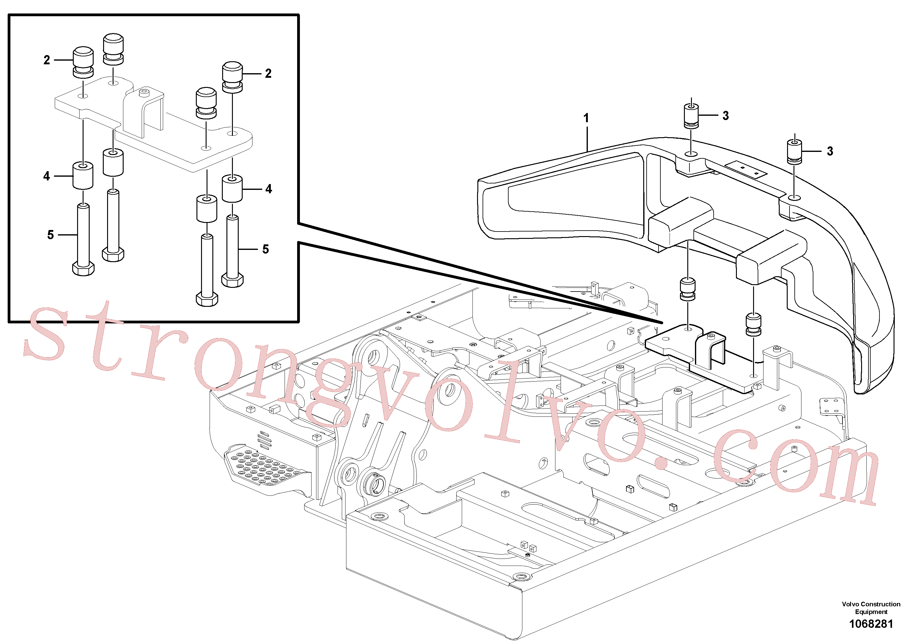 SA9011-22423 Volvo Contrapesos(1068281 Montagem)