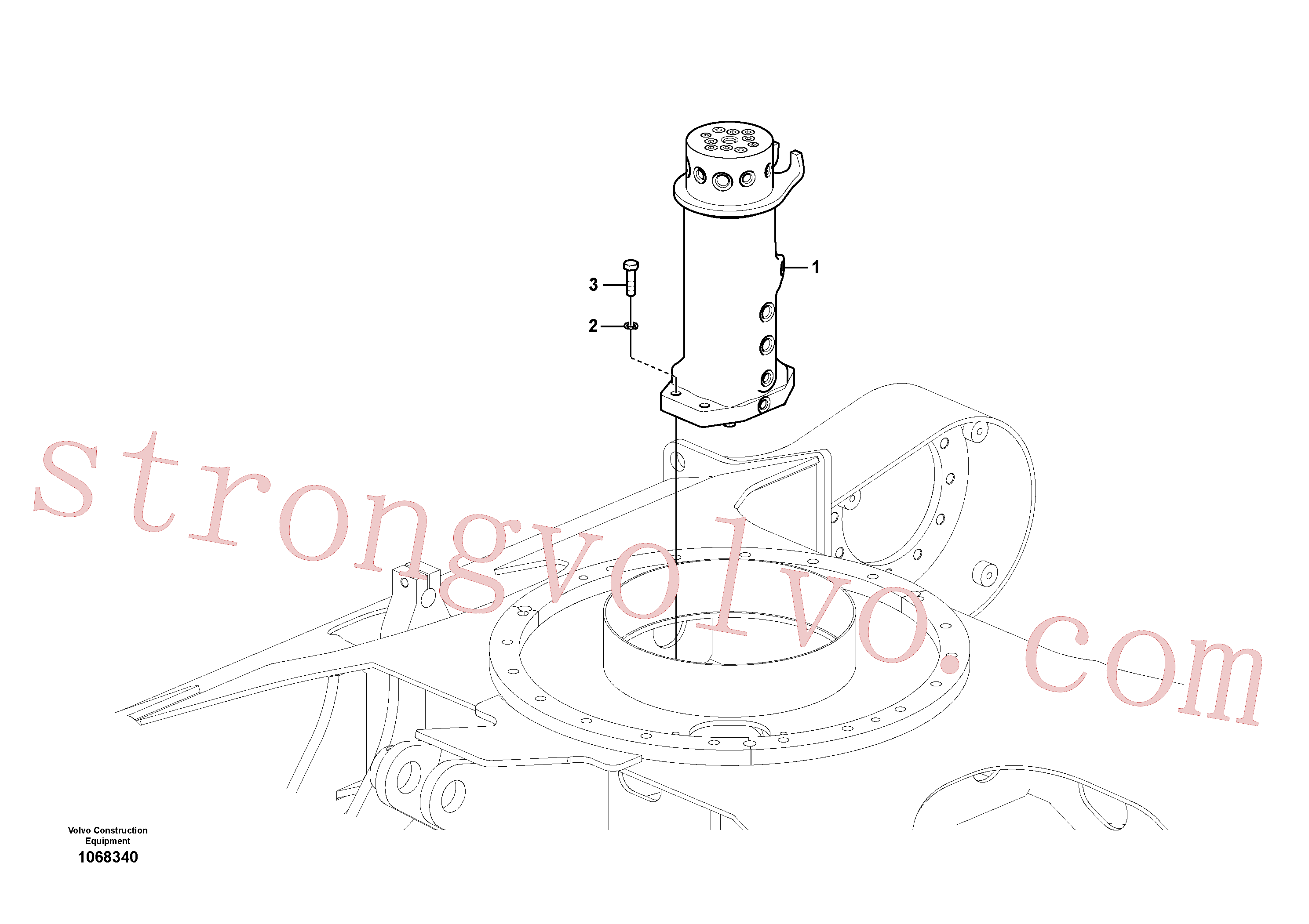 VOE14553156 Volvo Junta de viragem, suporte(1068340 Montagem)