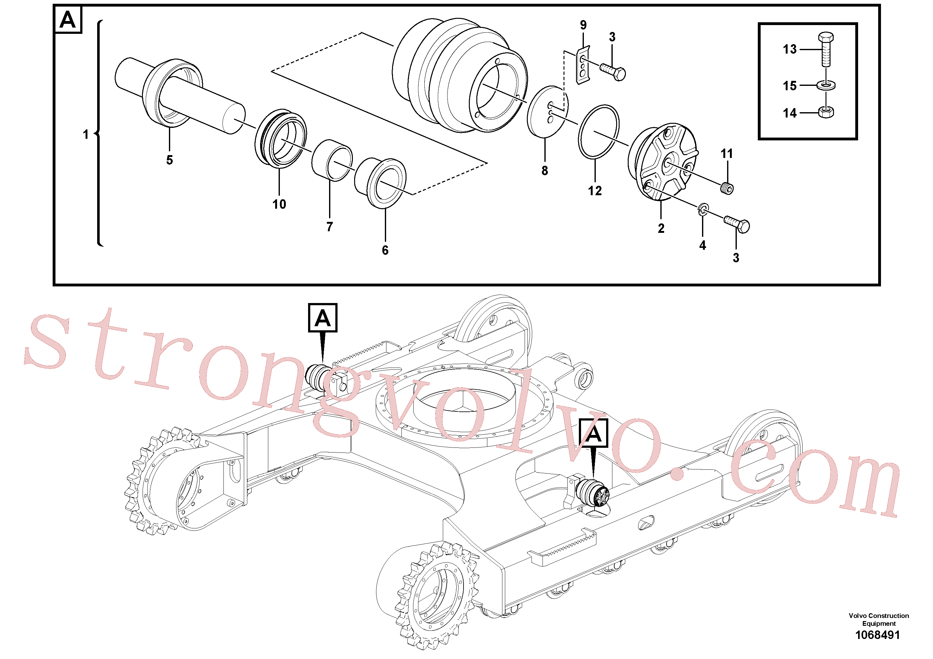 Atacado VOE990588 Anel-o Volvo escavadeira