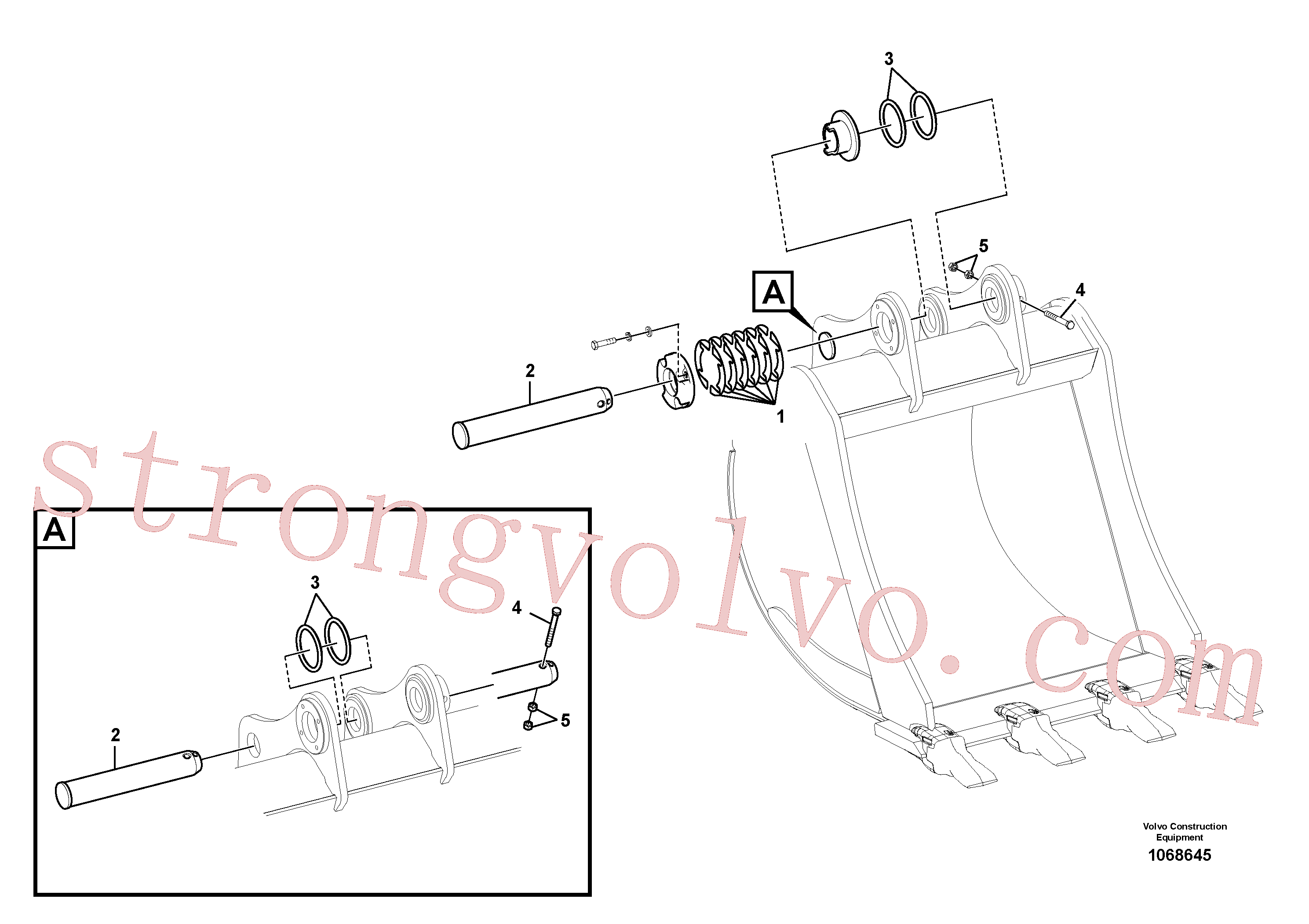 SA1172-03420 Volvo Tirantes ao balde(1068645 Montagem)