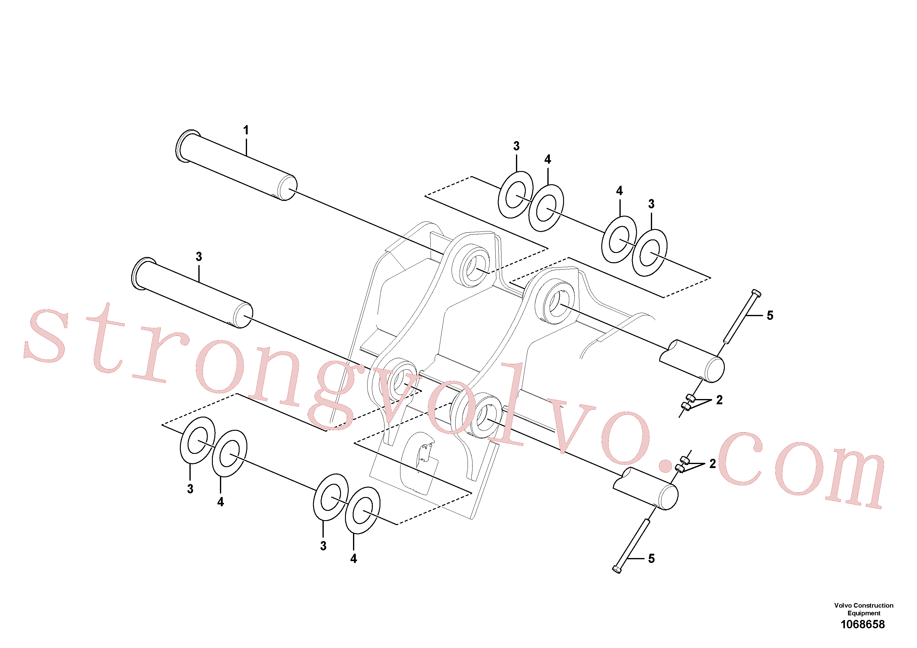 Volvo Acessórios para escavadeira VOE14635164 Pino Acessórios