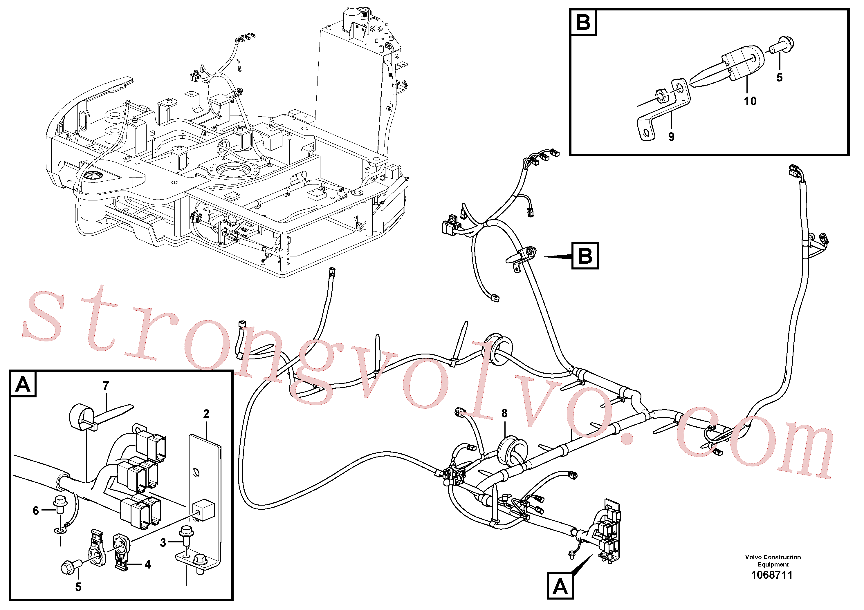 VOE14521160 Volvo Cablagem principal(1068711 Montagem)
