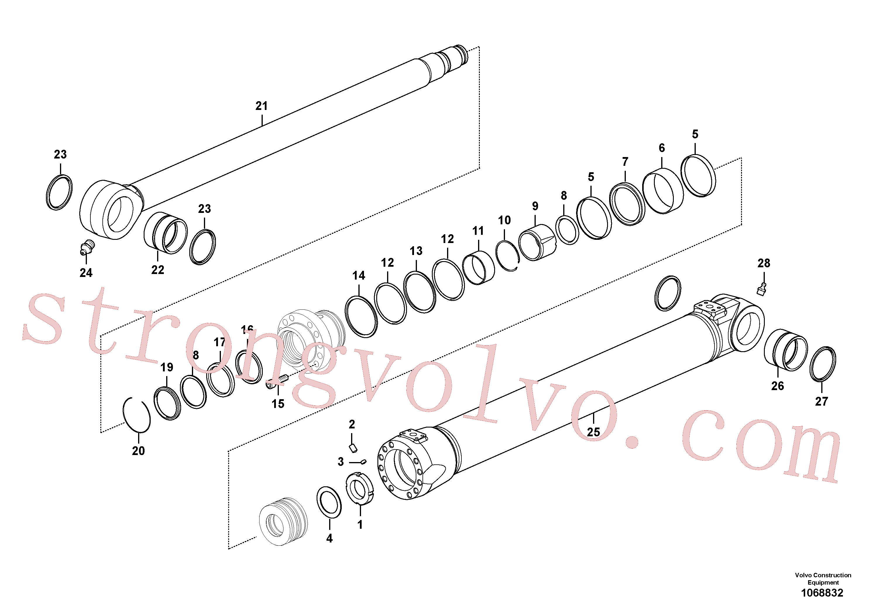 SA9511-12055 Anel-o Volvo escavadeira